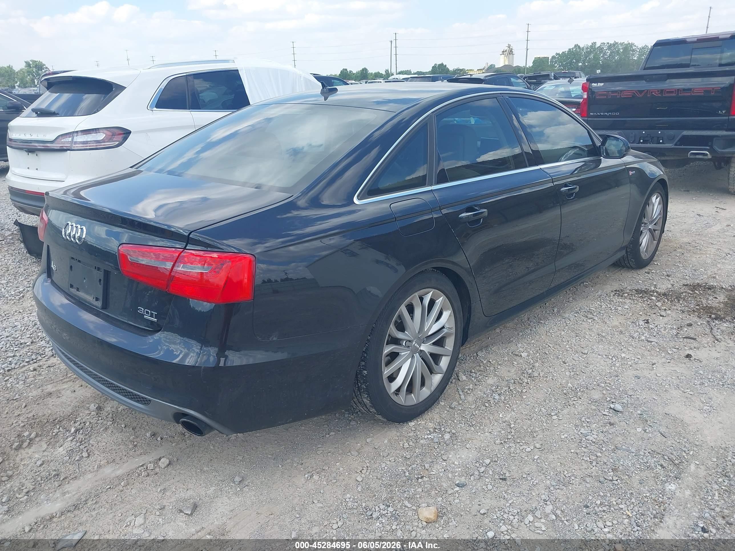 2012 Audi A6 3.0 Premium Black vin: WAUHGAFC8CN155776
