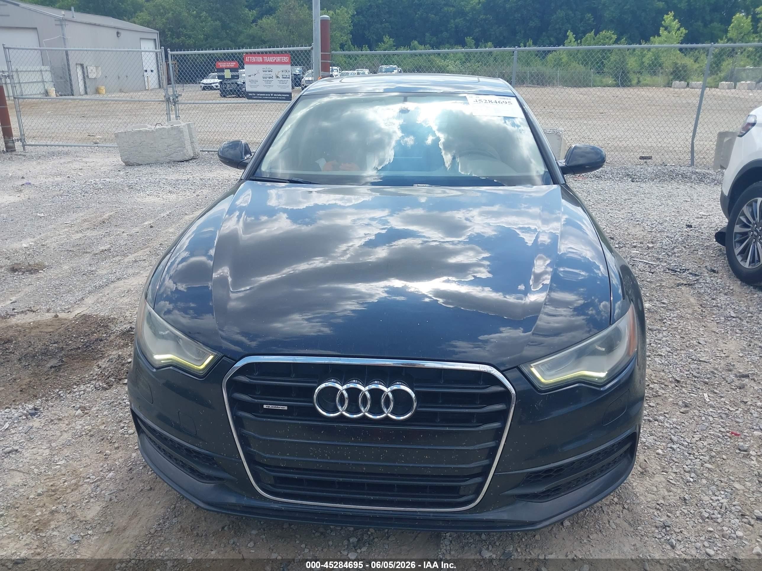 2012 Audi A6 3.0 Premium Black vin: WAUHGAFC8CN155776