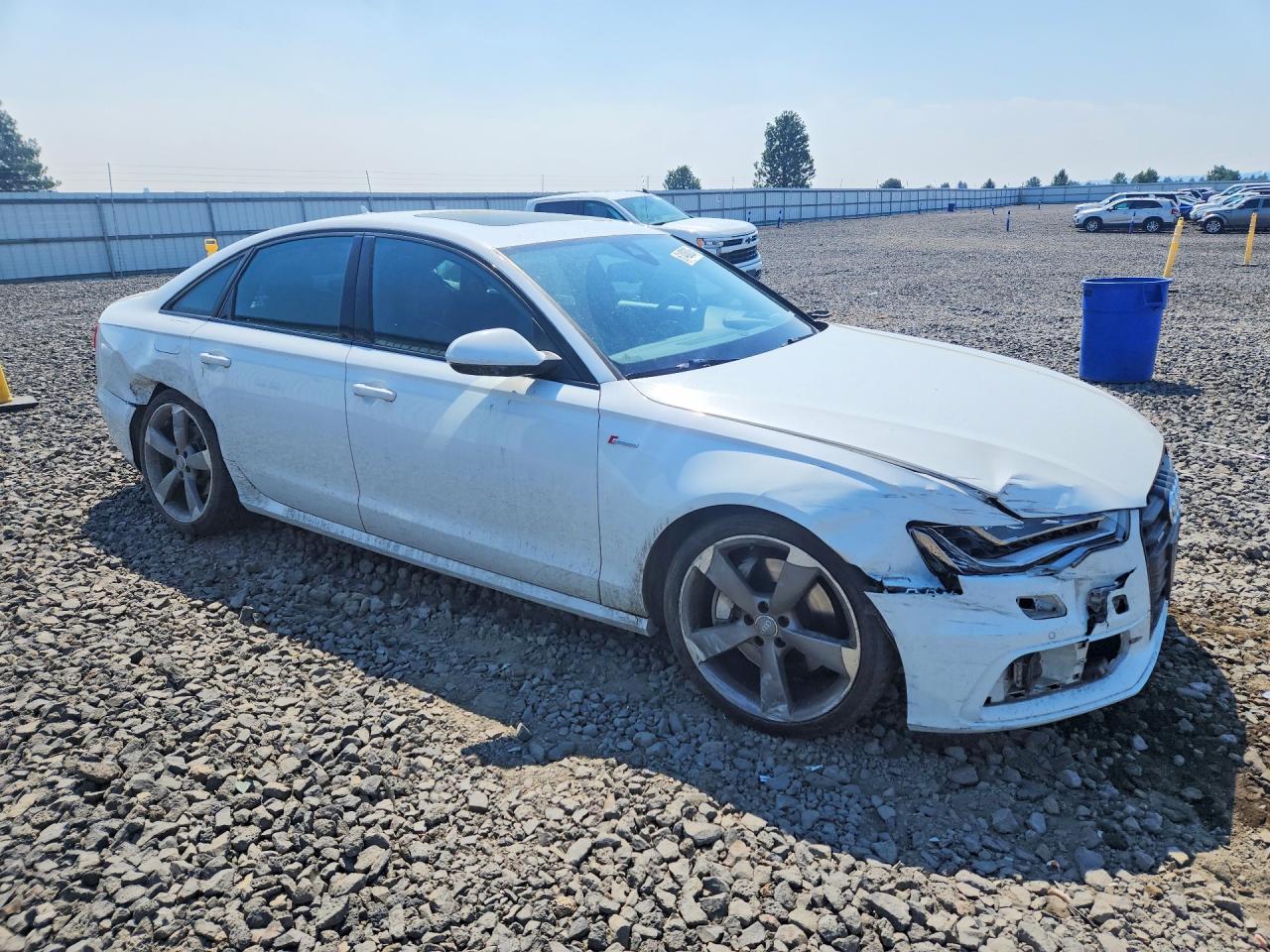 2015 Audi A6 Prestige White vin: WAUHGAFC8FN022701