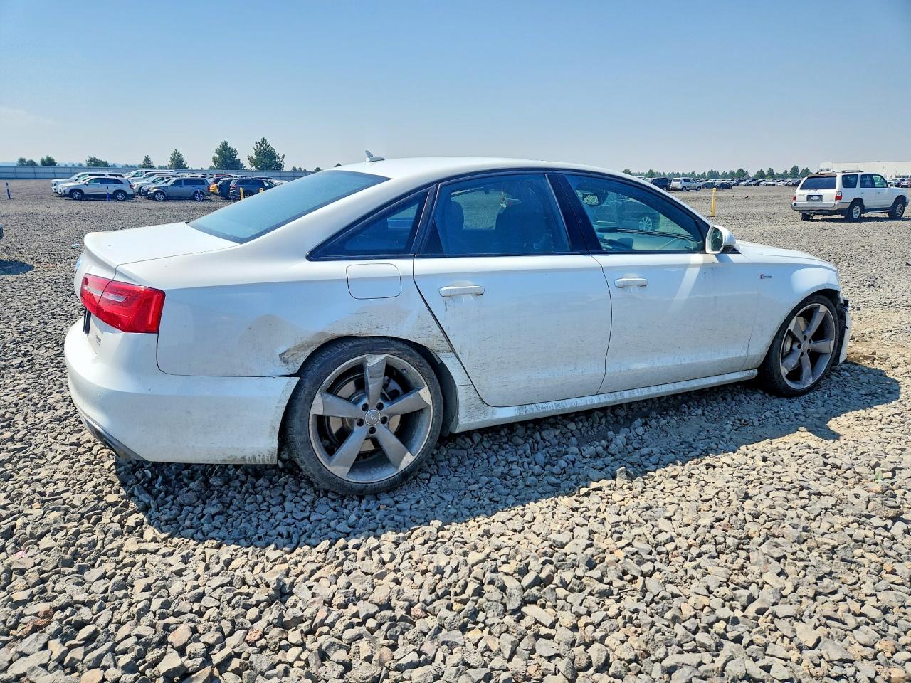 2015 Audi A6 Prestige White vin: WAUHGAFC8FN022701
