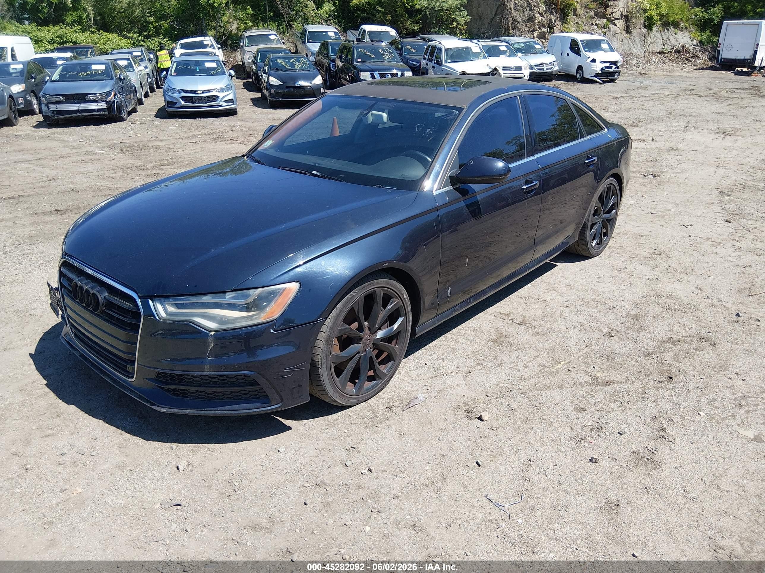 2012 Audi A6 3.0 Premium Black vin: WAUHGAFC9CN051202