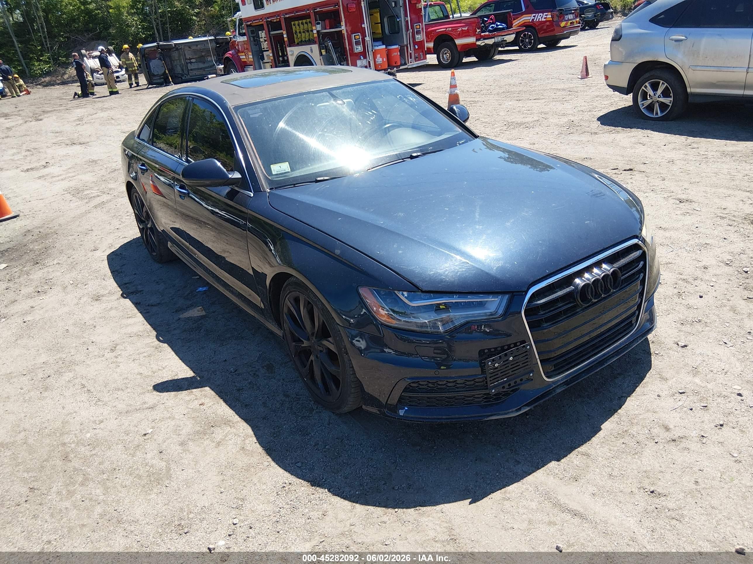 2012 Audi A6 3.0 Premium Black vin: WAUHGAFC9CN051202