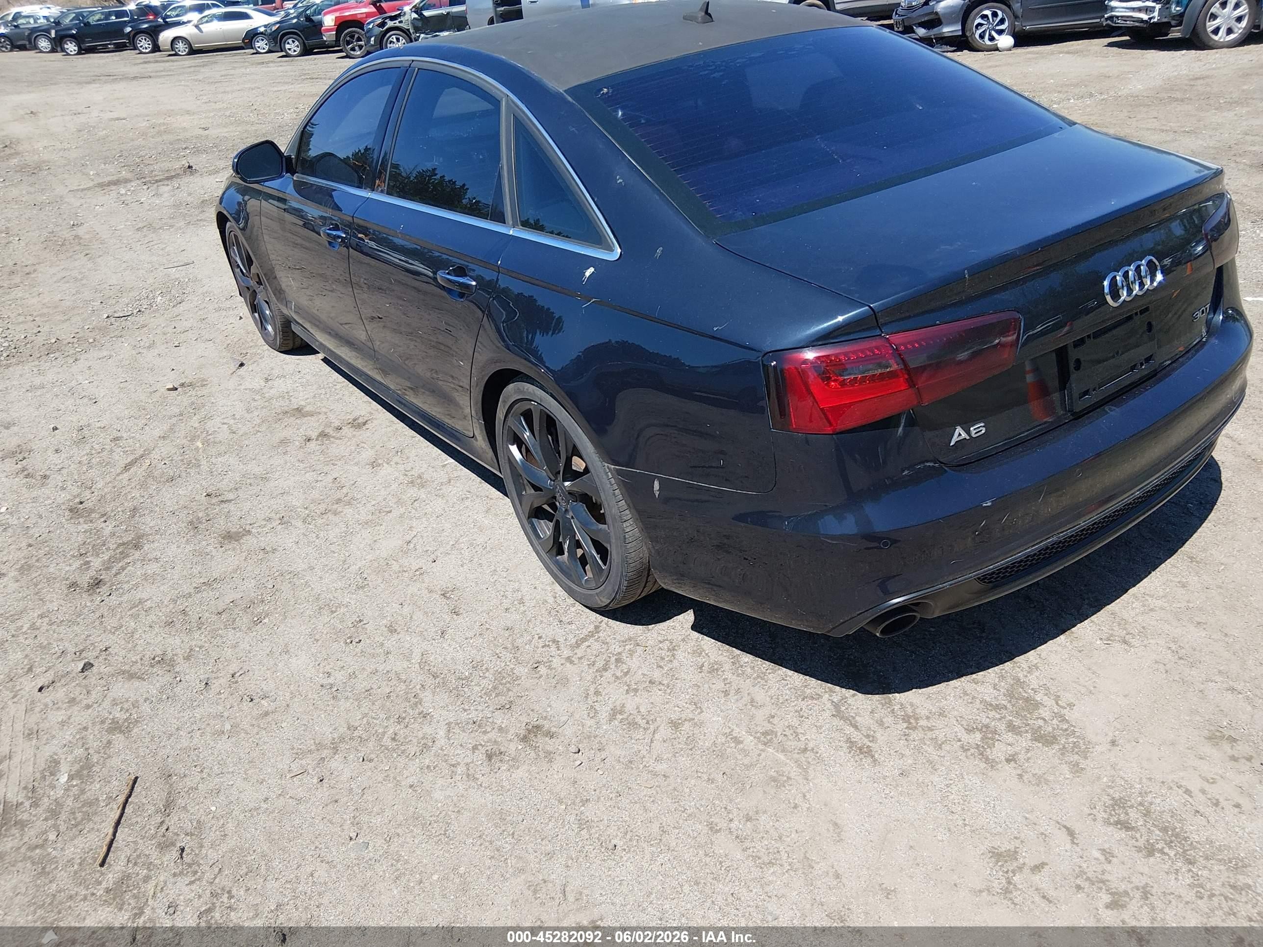 2012 Audi A6 3.0 Premium Black vin: WAUHGAFC9CN051202
