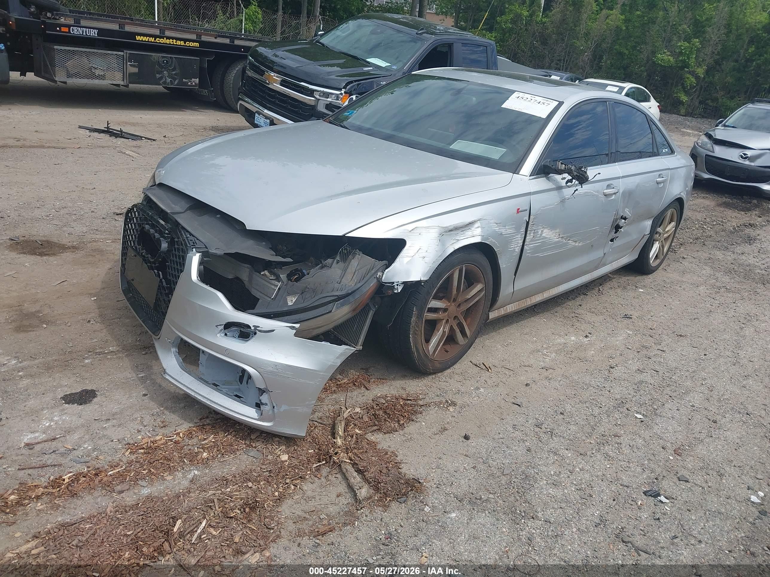 2012 Audi A6 3.0 Premium Silver vin: WAUHGAFC9CN143586