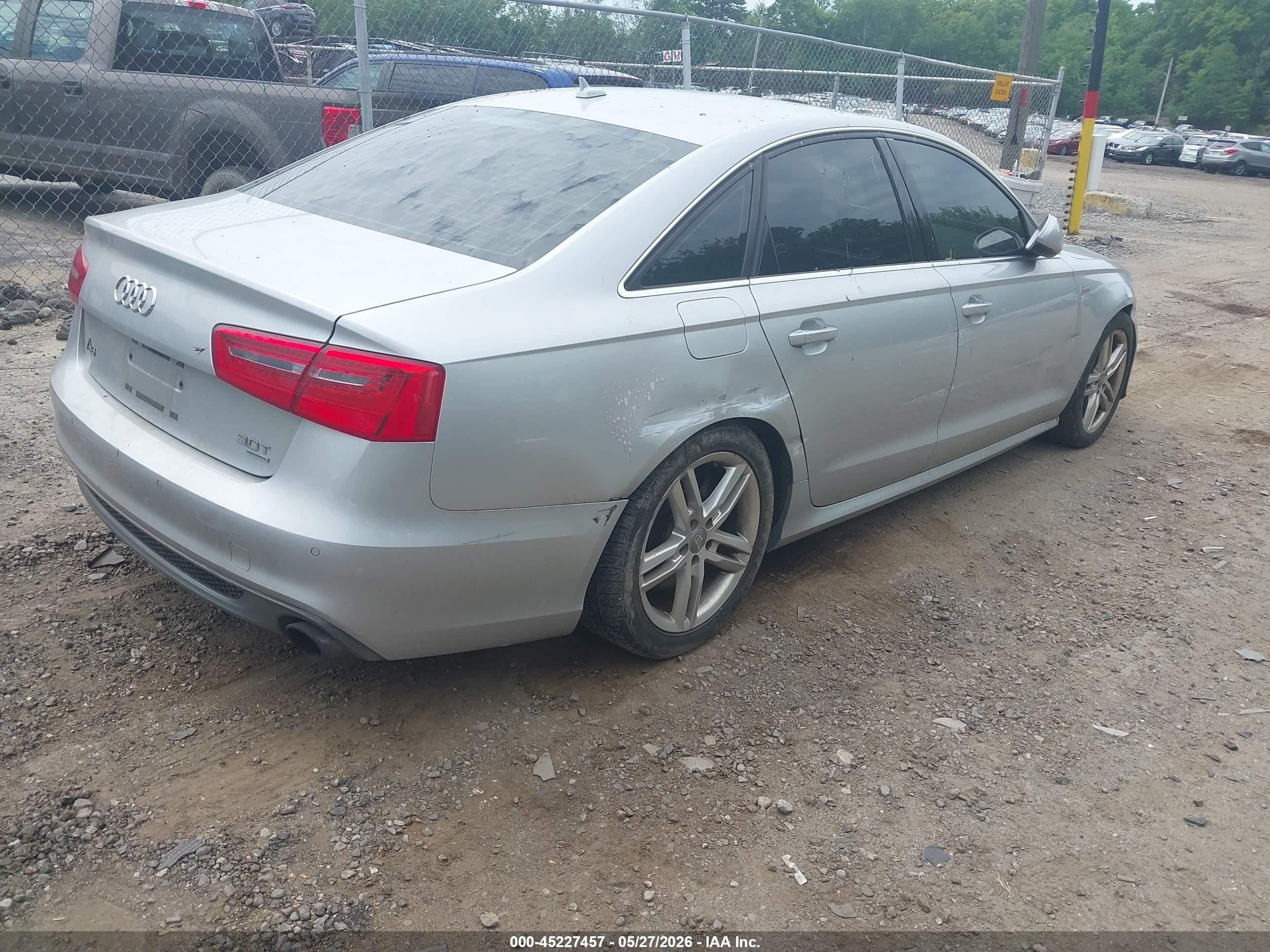 2012 Audi A6 3.0 Premium Silver vin: WAUHGAFC9CN143586