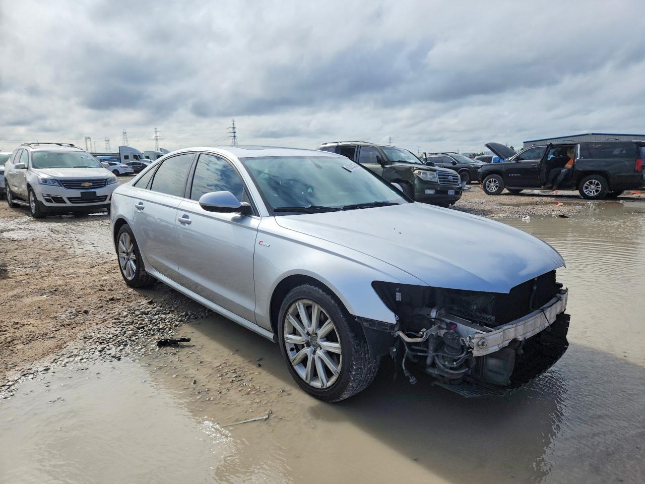 2013 Audi A6 Prestige Silver vin: WAUHGAFC9DN083245