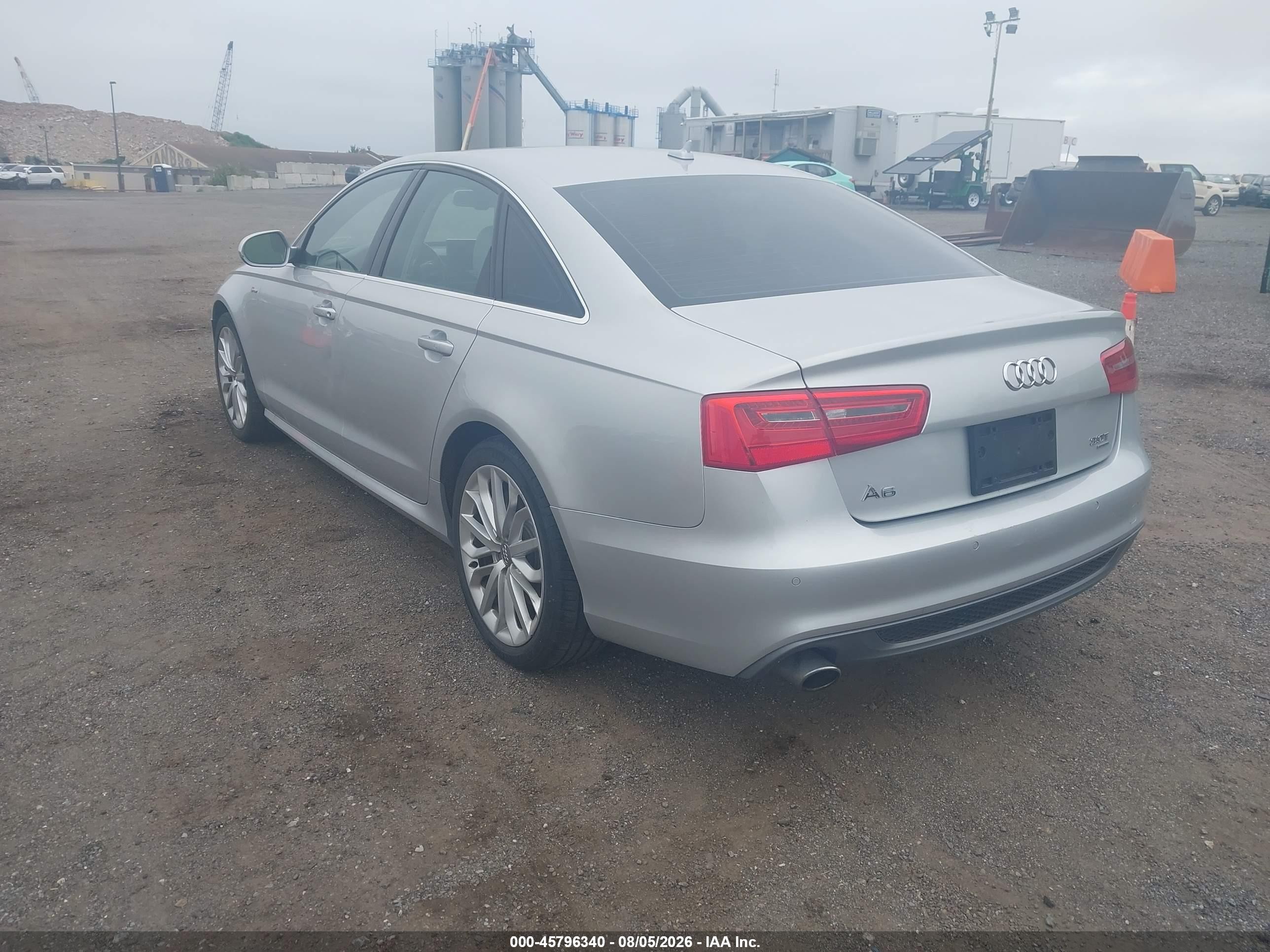 2014 Audi A6 3.0t Premium Plus Gray vin: WAUHGAFC9EN033768