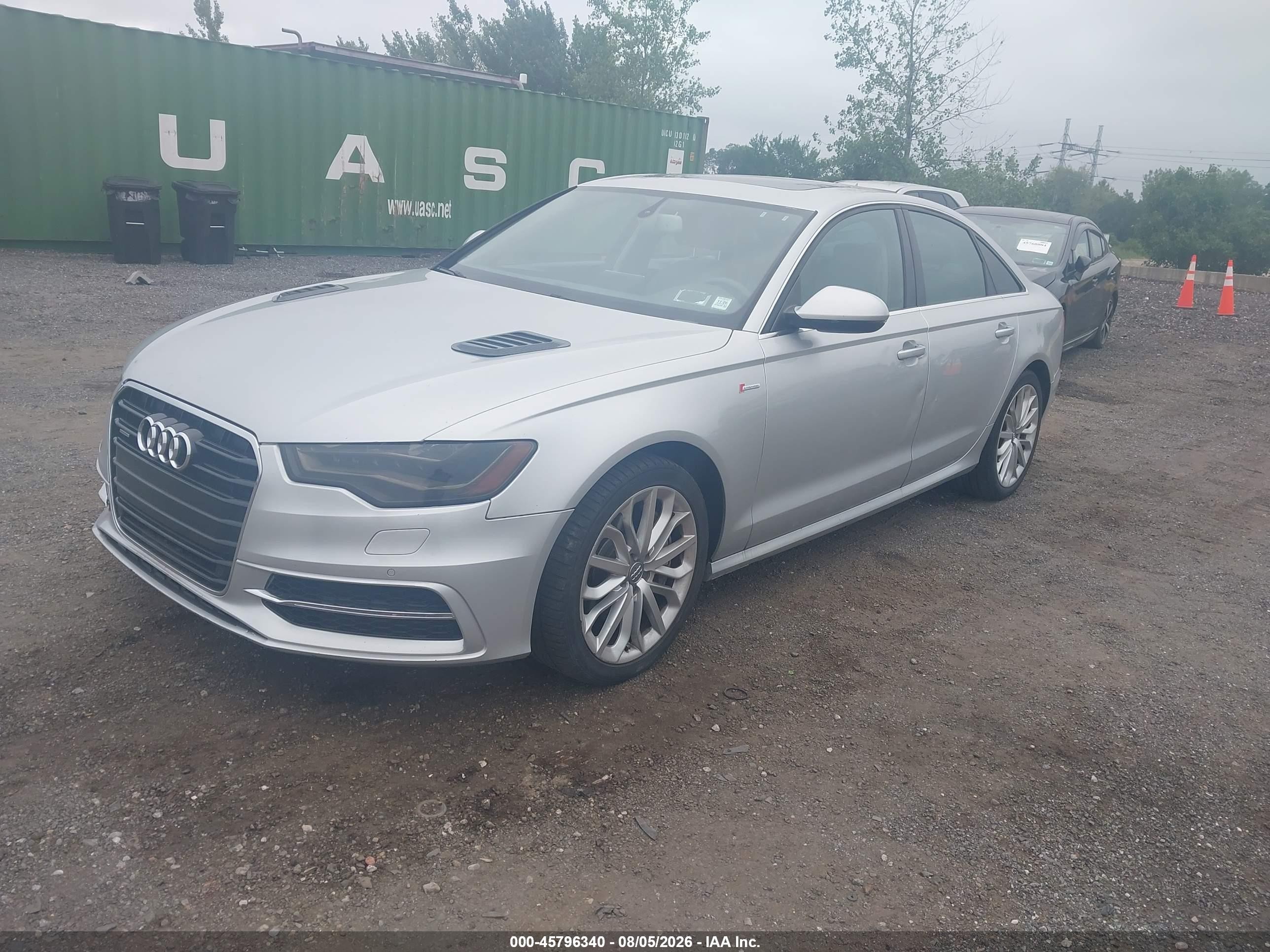 2014 Audi A6 3.0t Premium Plus Gray vin: WAUHGAFC9EN033768