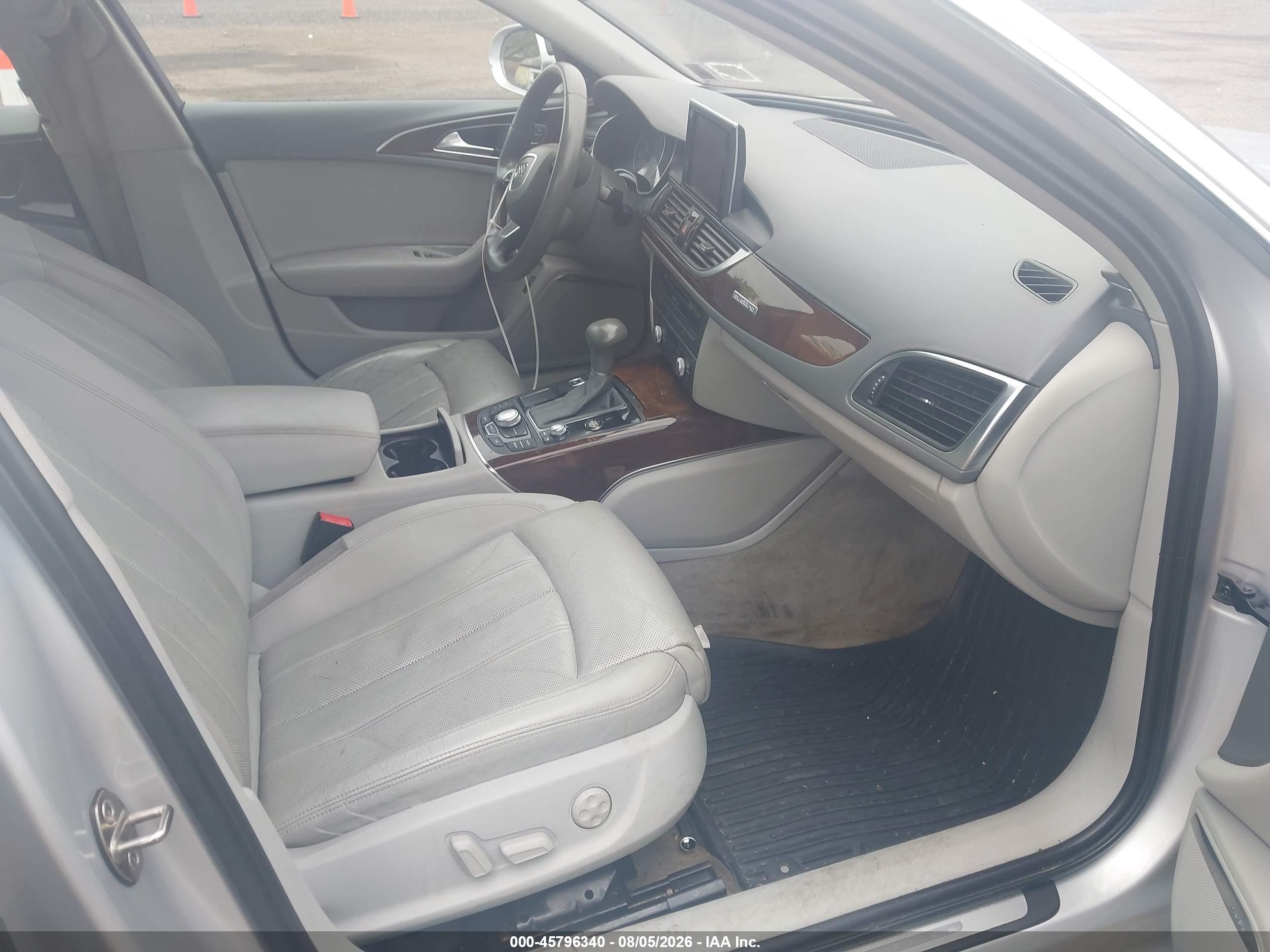 2014 Audi A6 3.0t Premium Plus Gray vin: WAUHGAFC9EN033768