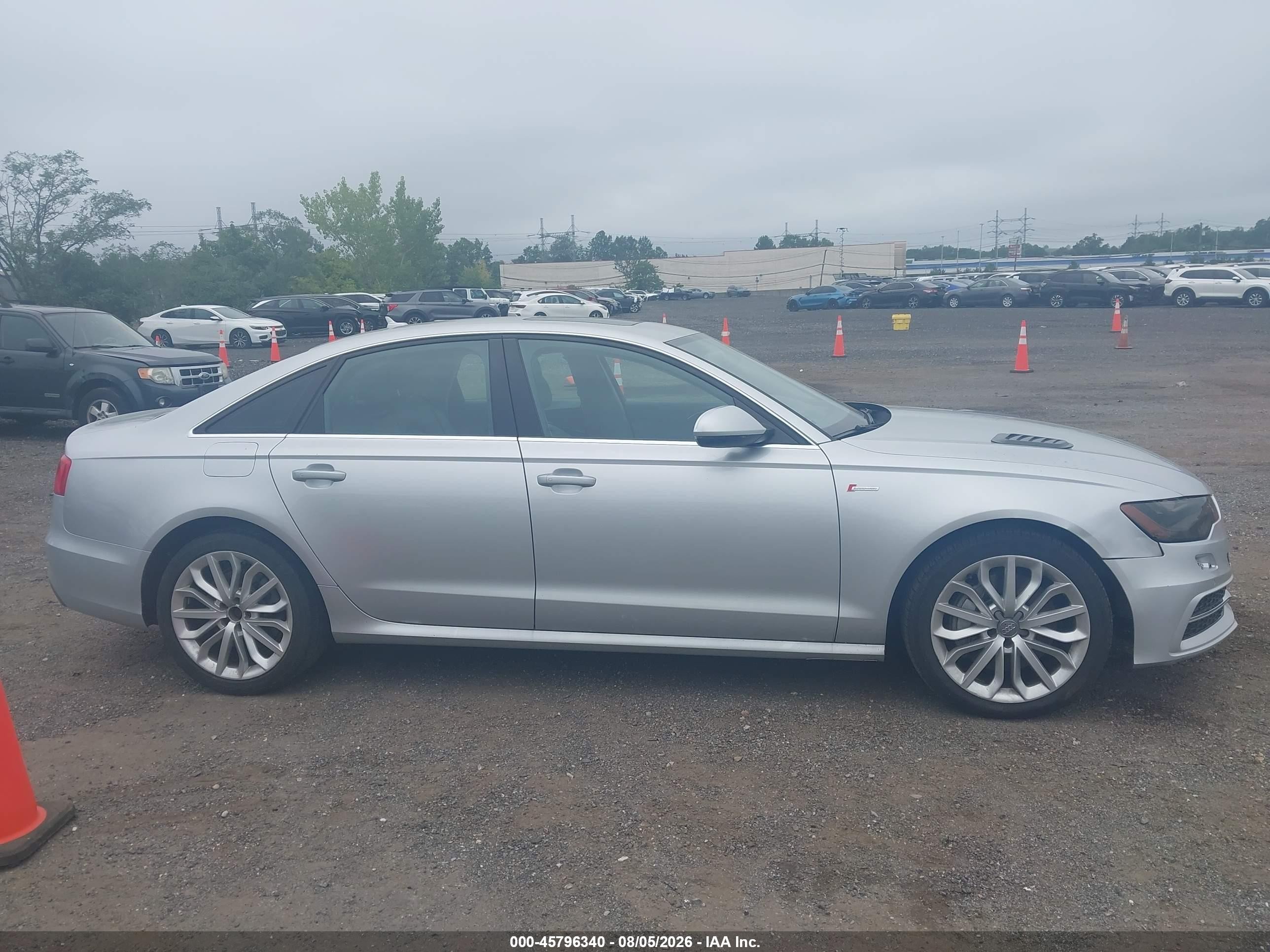 2014 Audi A6 3.0t Premium Plus Gray vin: WAUHGAFC9EN033768