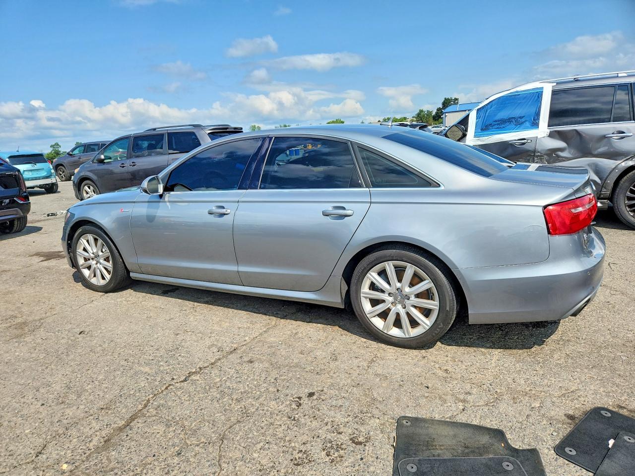 2013 Audi A6 Prestige Silver vin: WAUHGAFCXDN045975