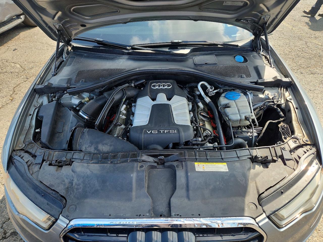 2013 Audi A6 Prestige Silver vin: WAUHGAFCXDN045975