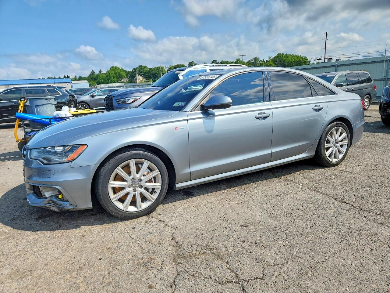 2013 Audi A6 Prestige Silver vin: WAUHGAFCXDN045975