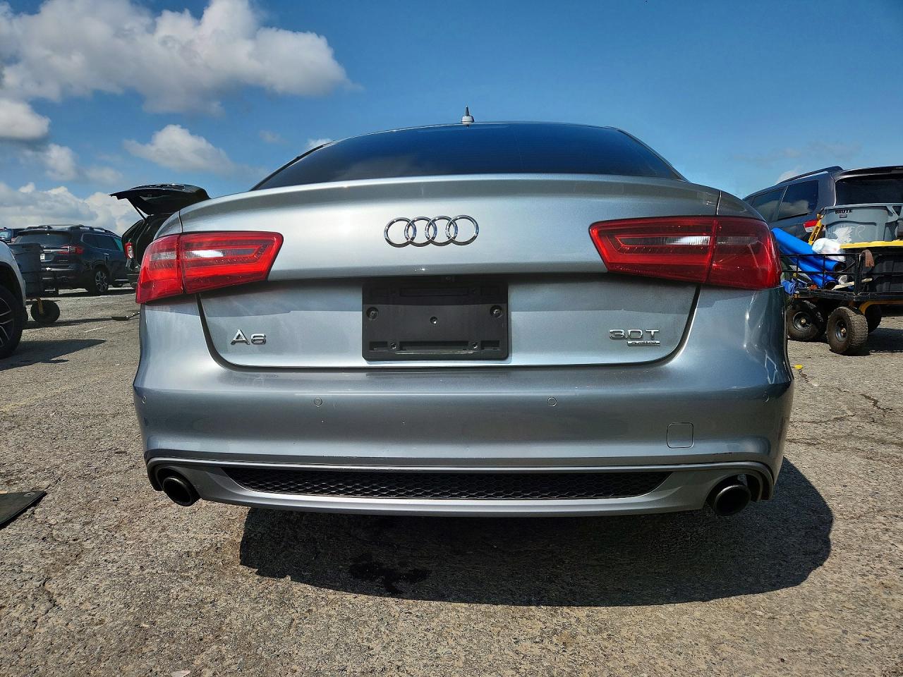 2013 Audi A6 Prestige Silver vin: WAUHGAFCXDN045975
