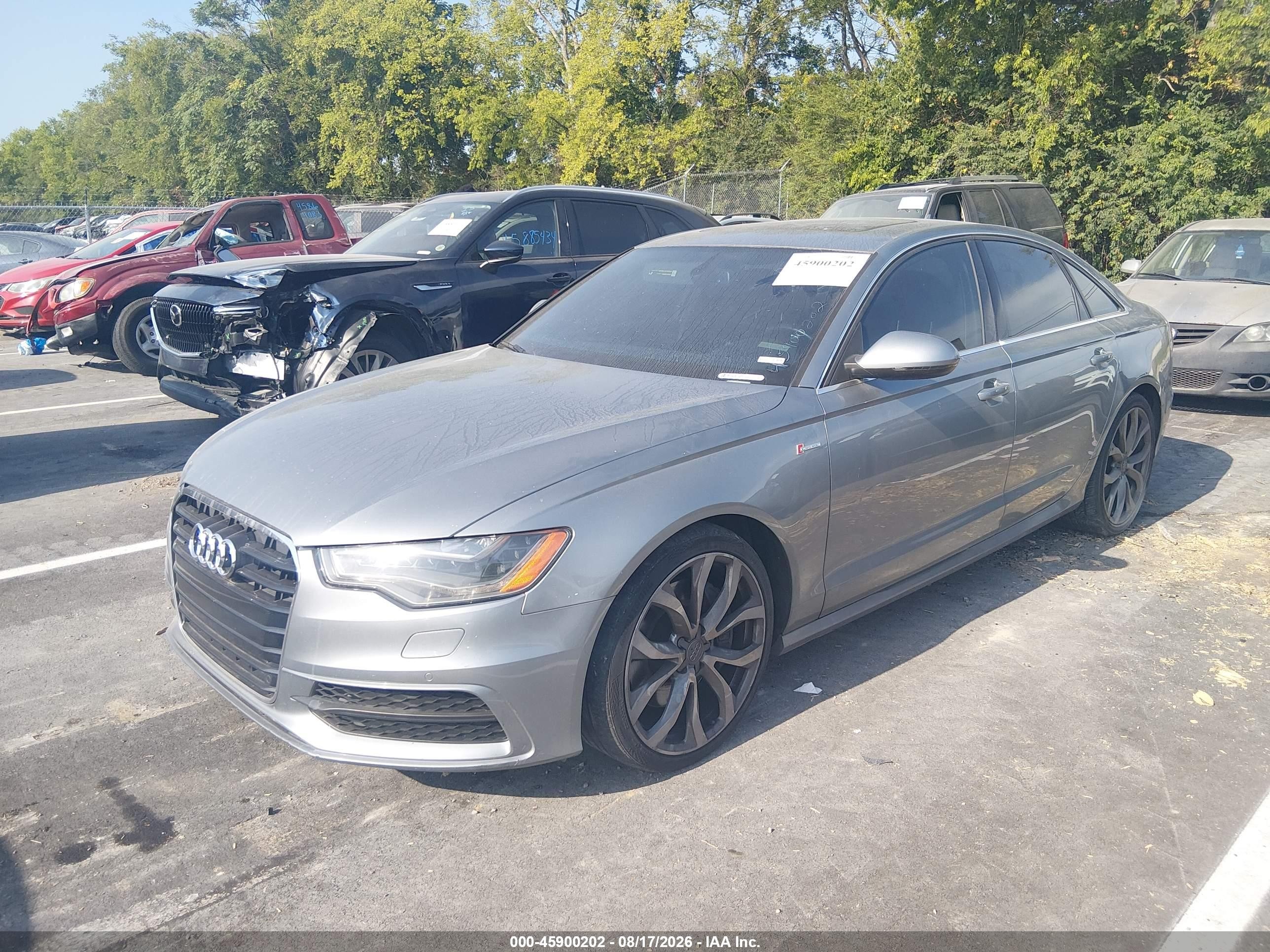 2013 Audi A6 3.0t Premium Серый vin: WAUHGAFCXDN124319