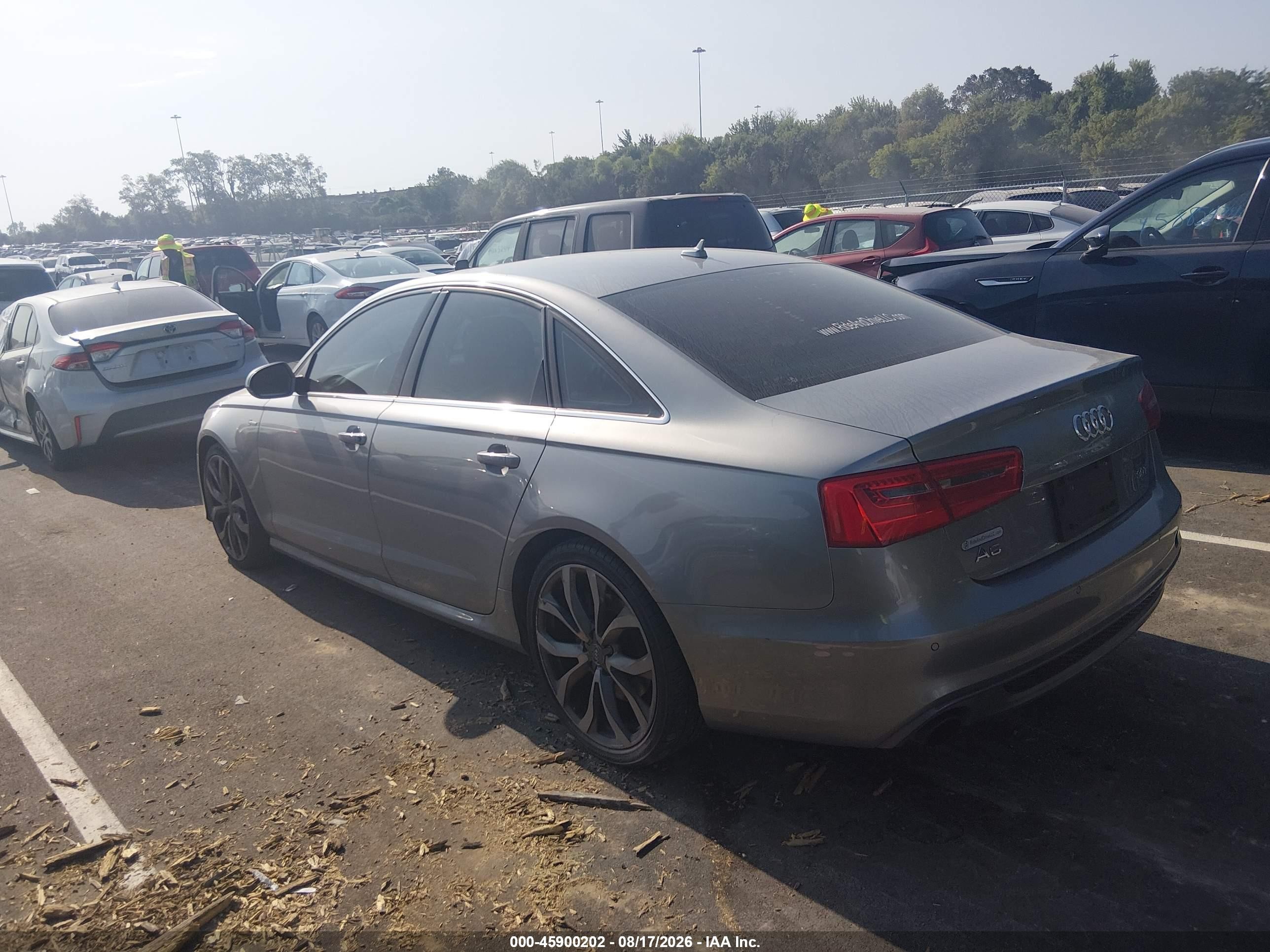 2013 Audi A6 3.0t Premium Серый vin: WAUHGAFCXDN124319