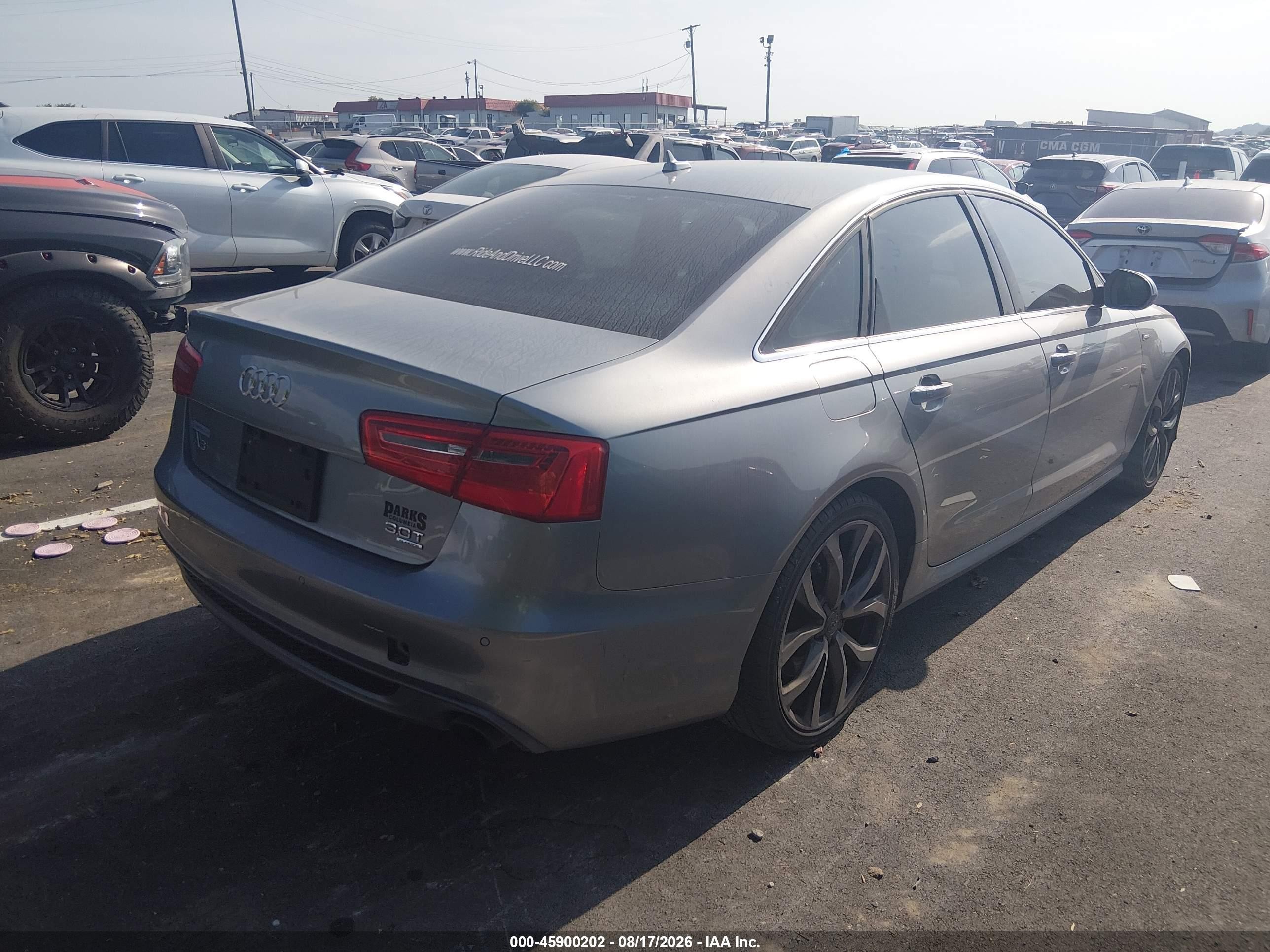 2013 Audi A6 3.0t Premium Серый vin: WAUHGAFCXDN124319