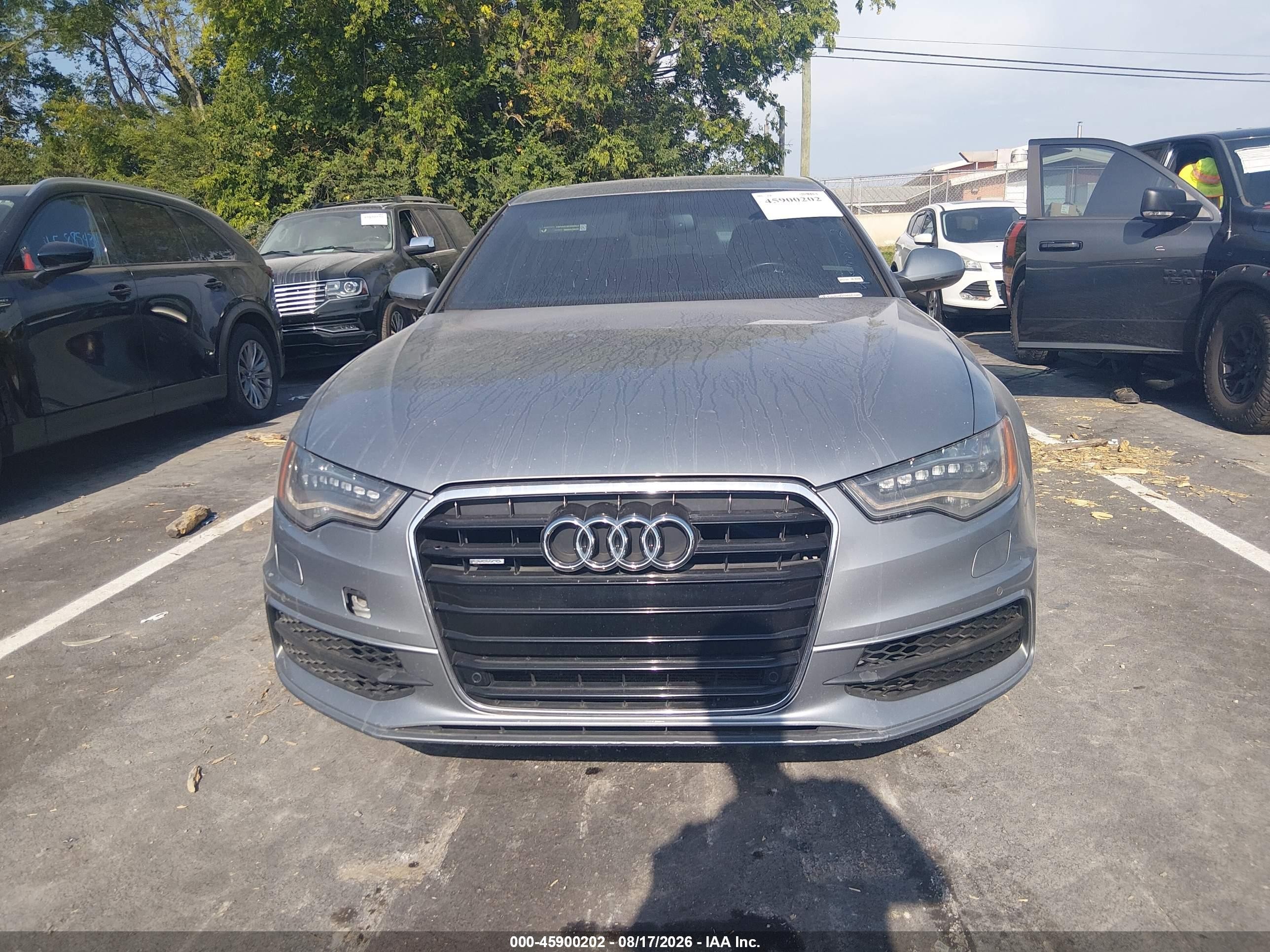2013 Audi A6 3.0t Premium Серый vin: WAUHGAFCXDN124319