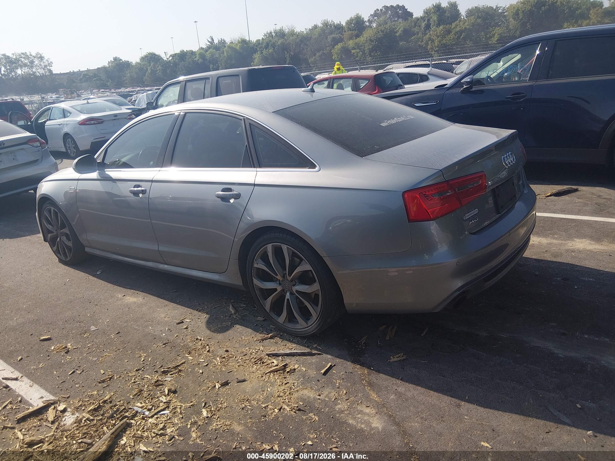 2013 Audi A6 3.0t Premium Серый vin: WAUHGAFCXDN124319