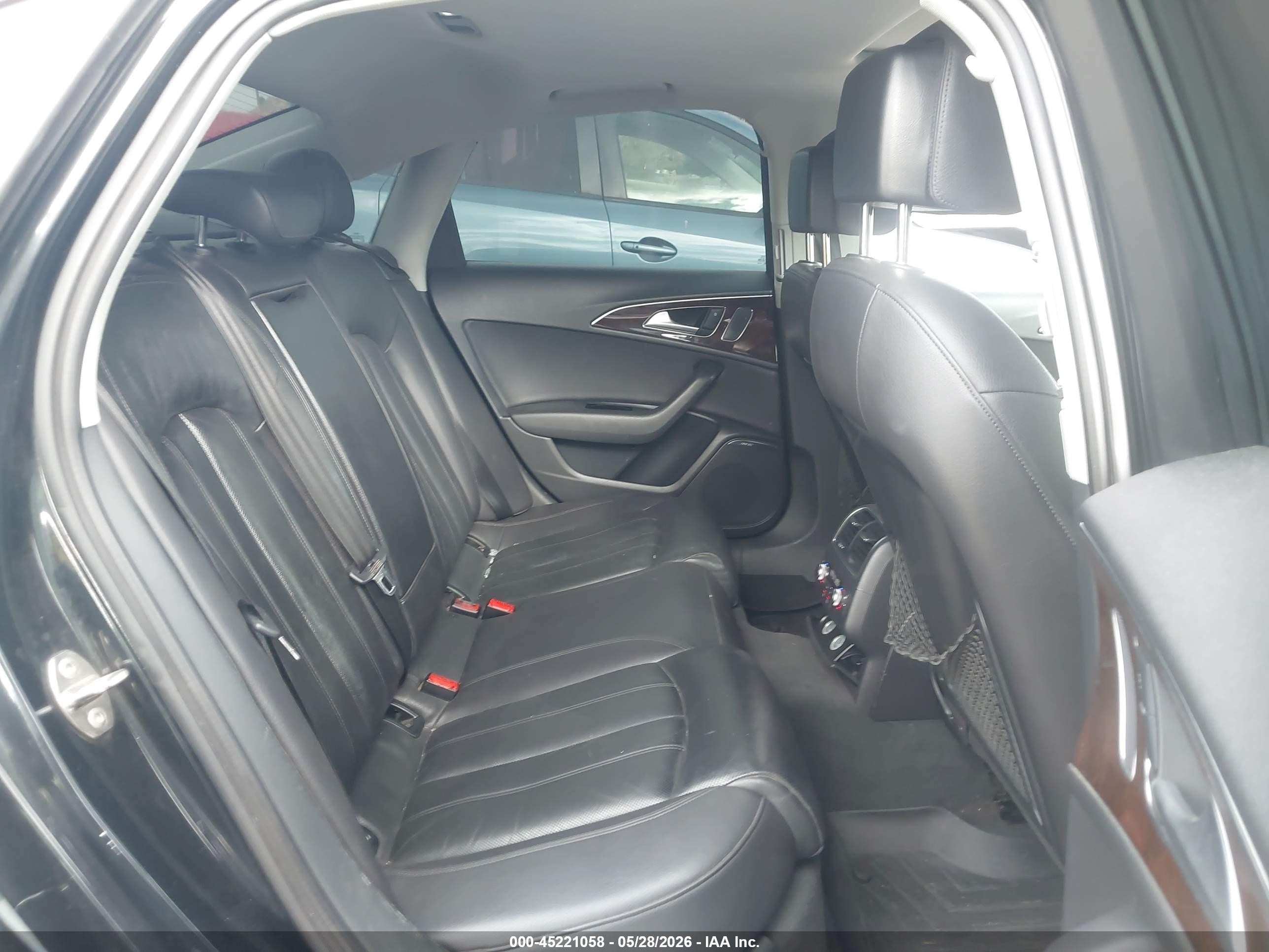 2014 Audi A6 3.0t Premium Plus Black vin: WAUHGAFCXEN047078