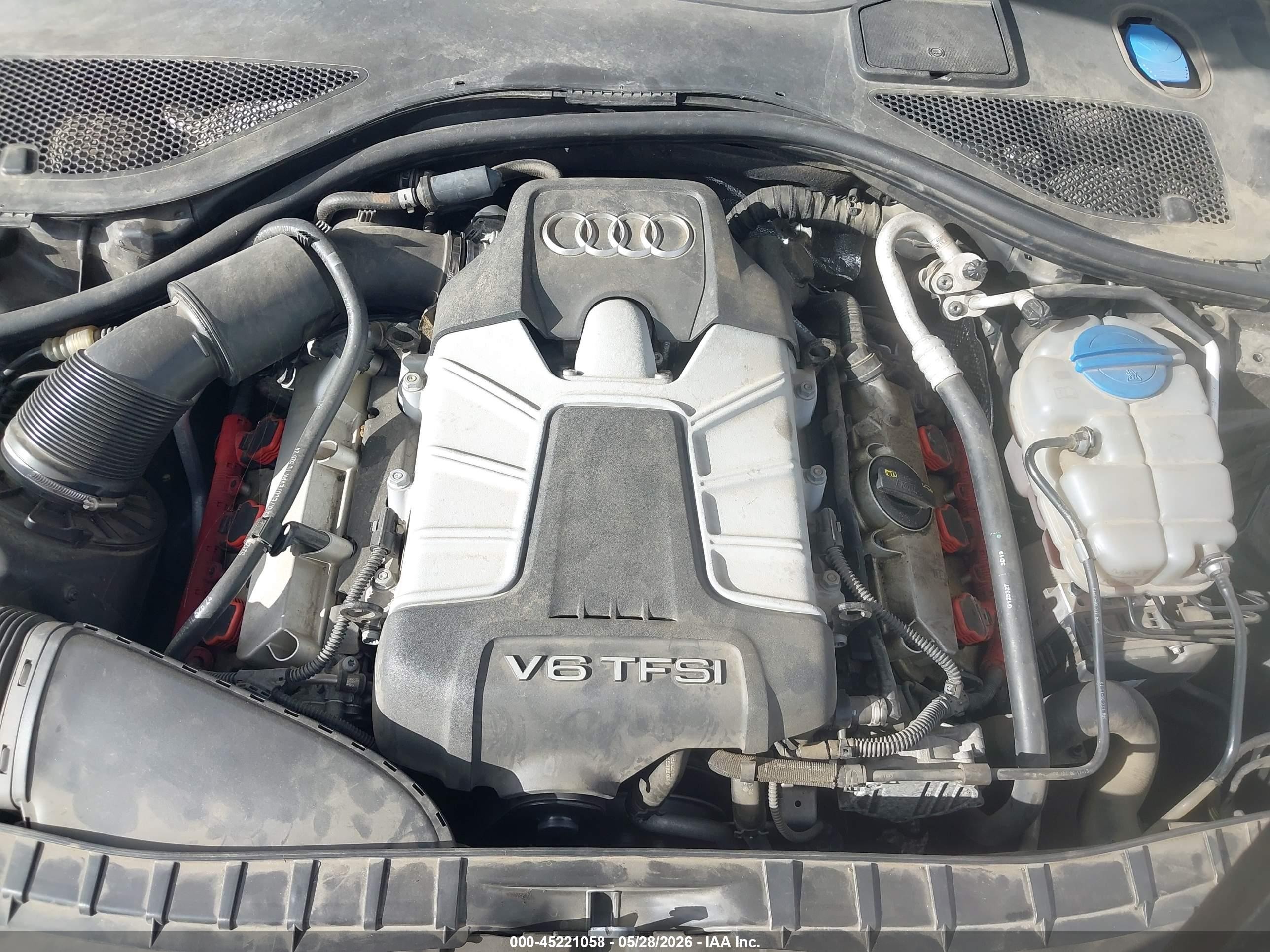 2014 Audi A6 3.0t Premium Plus Black vin: WAUHGAFCXEN047078