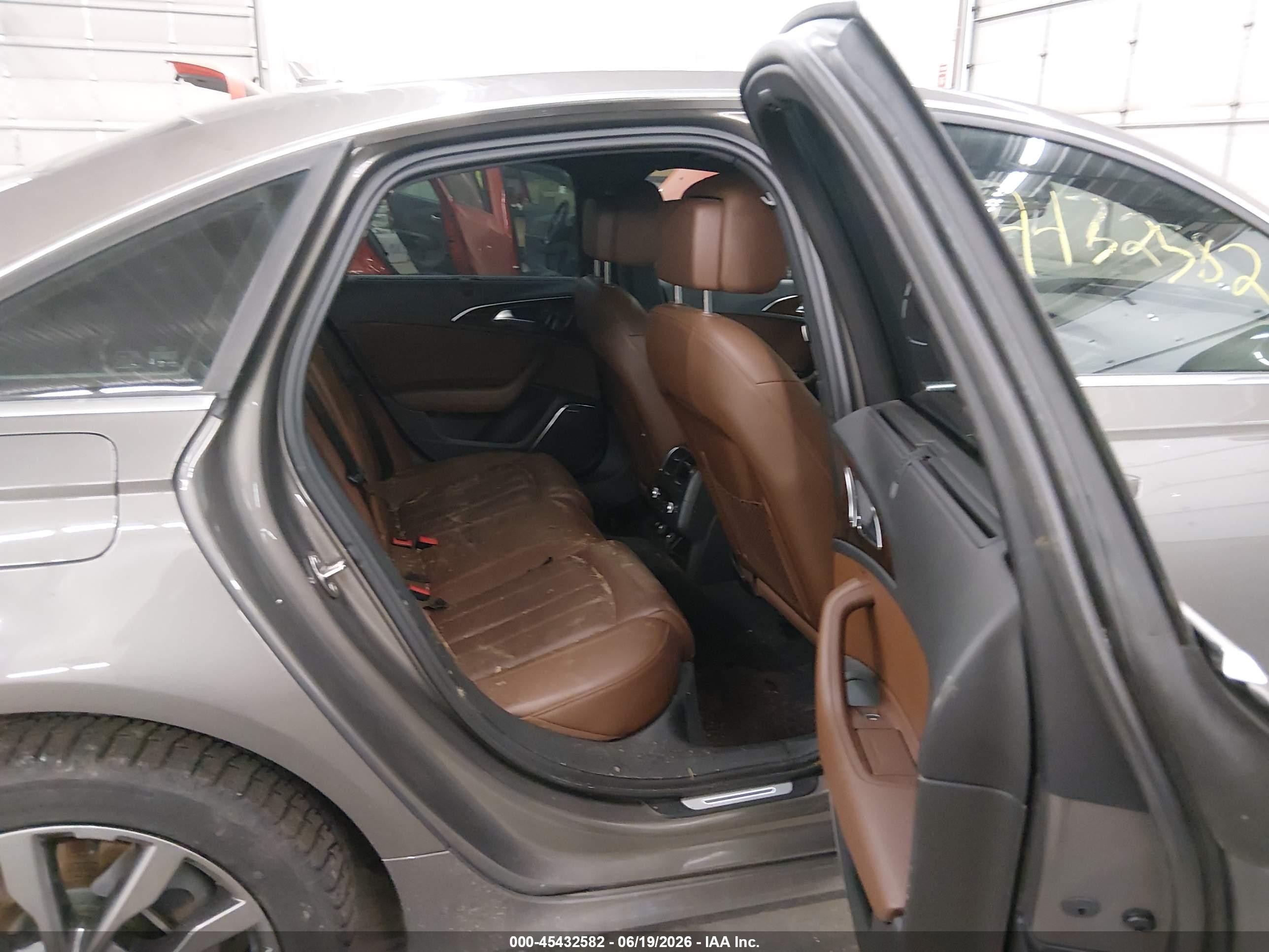 2014 Audi A6 3.0t Premium Plus Gray vin: WAUHGAFCXEN131983