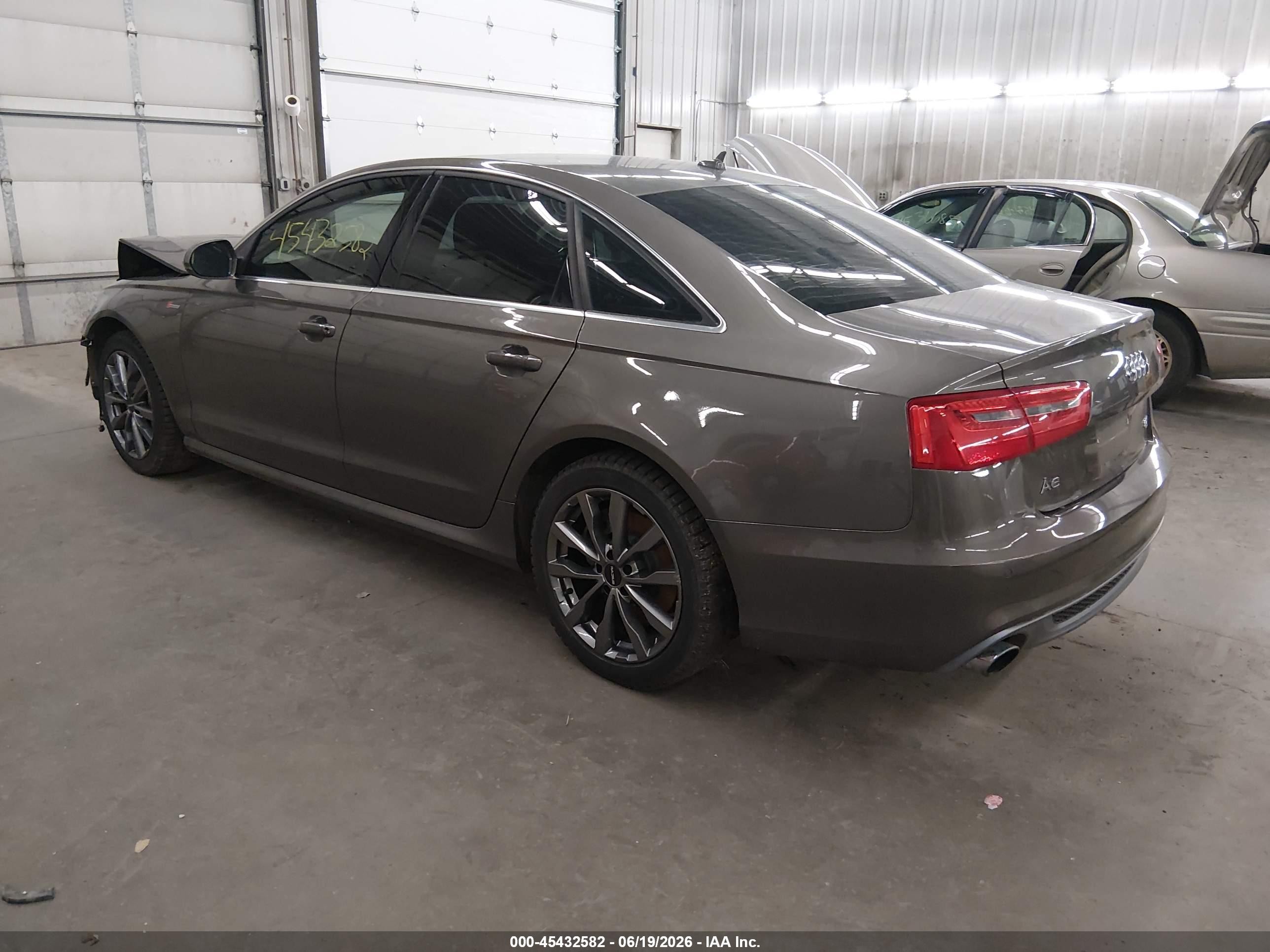 2014 Audi A6 3.0t Premium Plus Gray vin: WAUHGAFCXEN131983