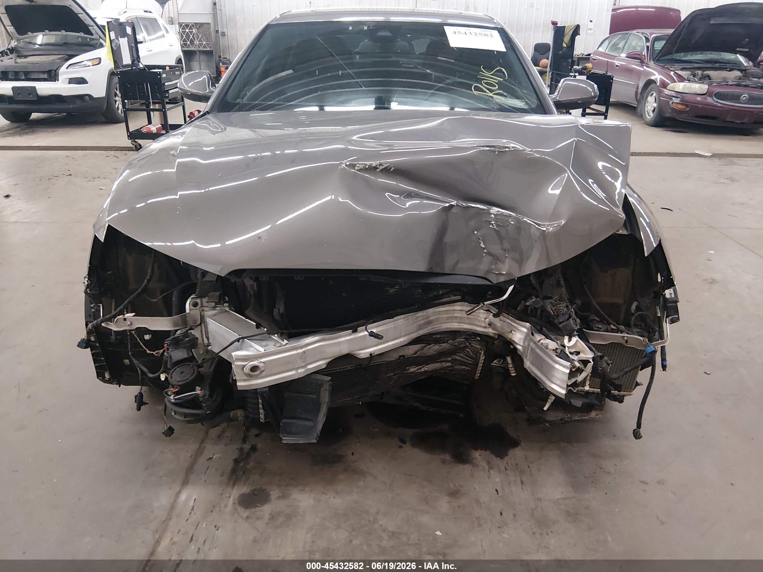 2014 Audi A6 3.0t Premium Plus Gray vin: WAUHGAFCXEN131983