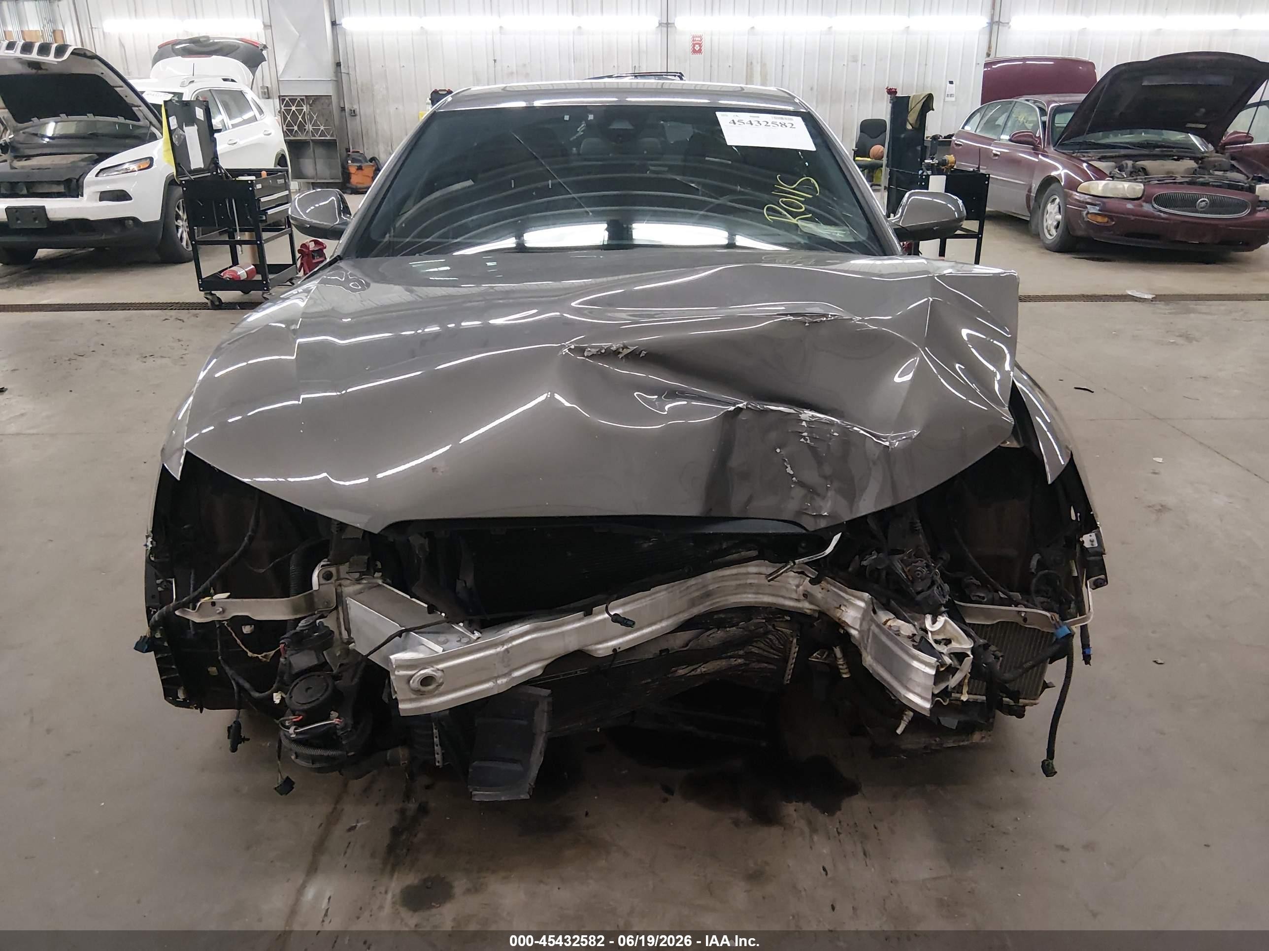 2014 Audi A6 3.0t Premium Plus Gray vin: WAUHGAFCXEN131983