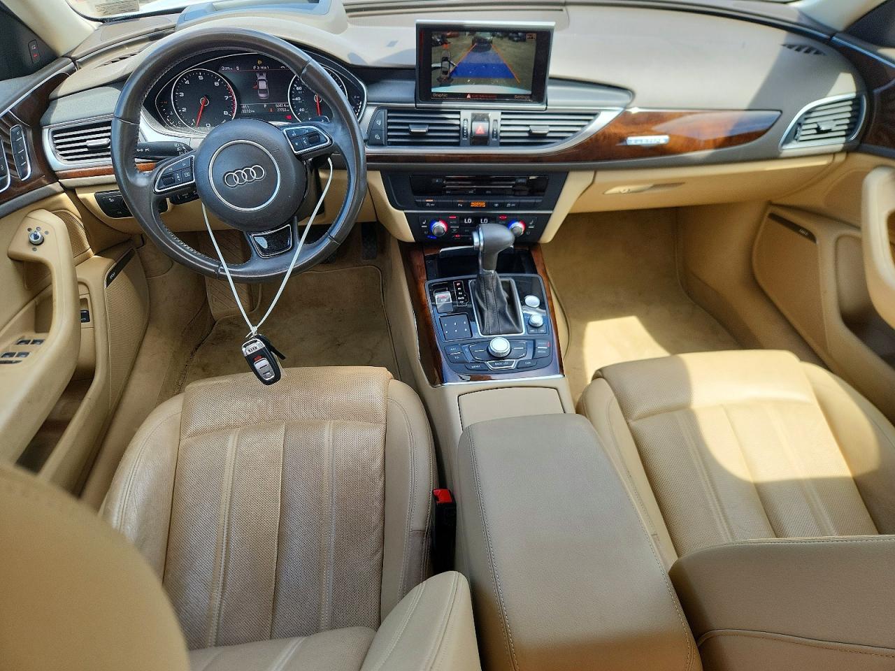 2015 Audi A6 Prestige White vin: WAUHGAFCXFN009996