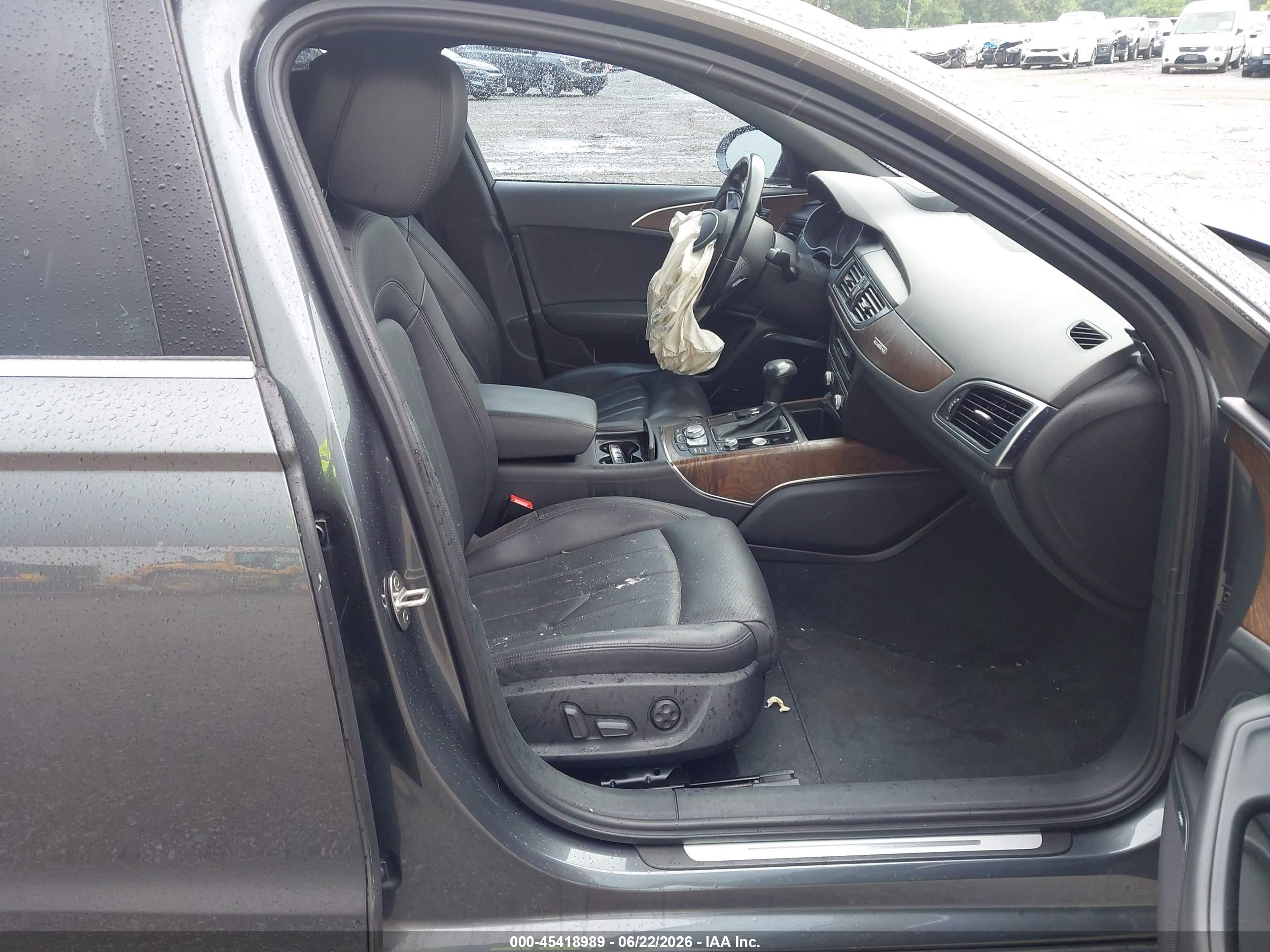 2015 Audi A6 3.0t Premium Plus Gray vin: WAUHGAFCXFN023235