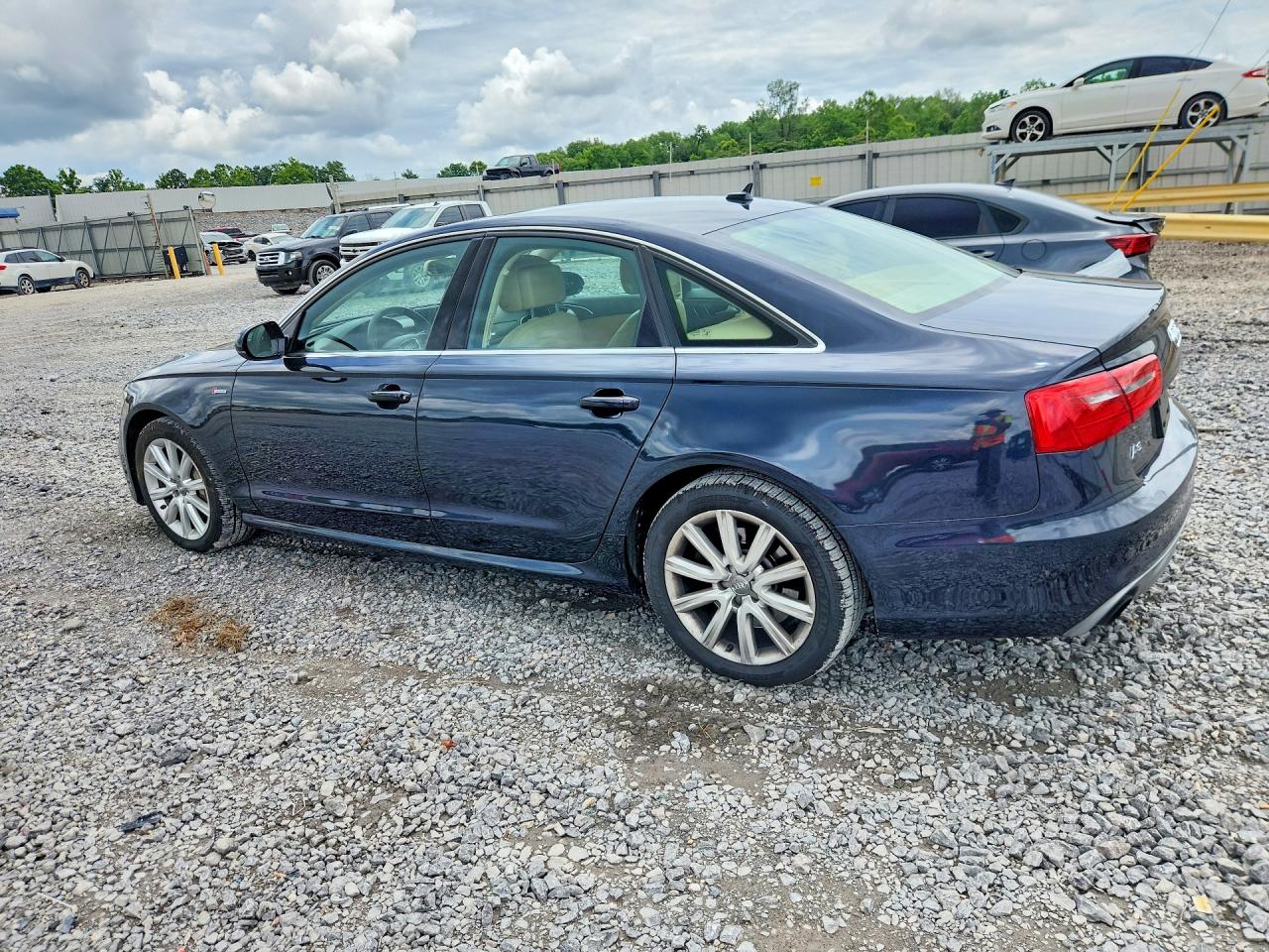 2013 Audi A6 Prestige Blue vin: WAUHGBFC2DN038735