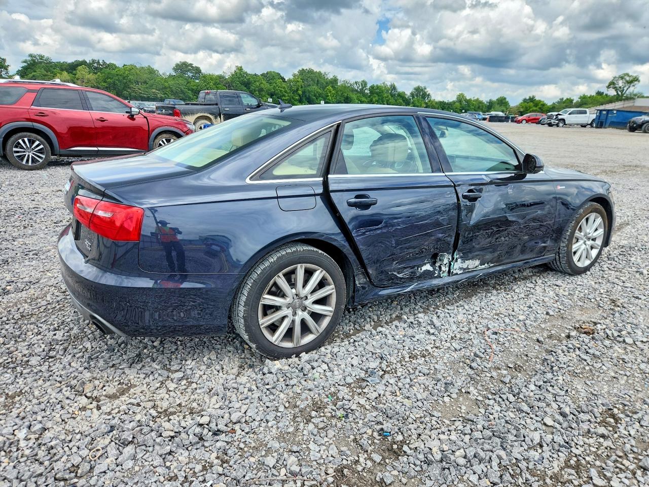 2013 Audi A6 Prestige Blue vin: WAUHGBFC2DN038735