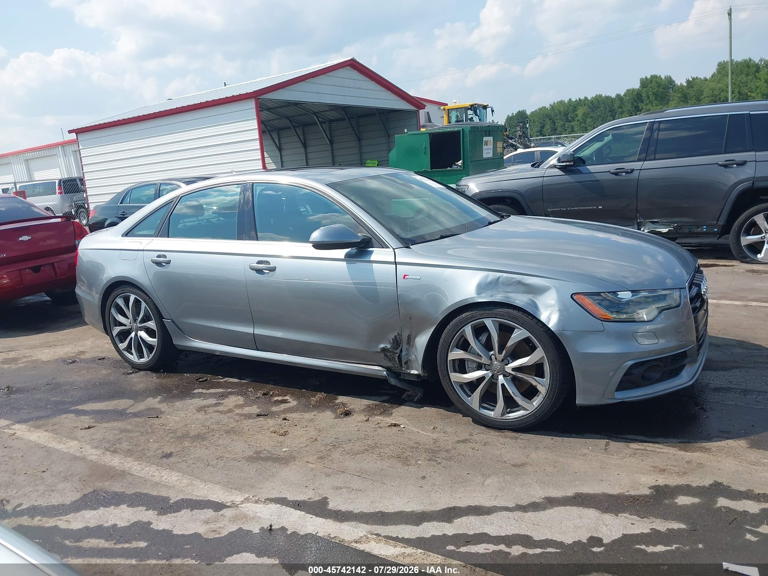 2014 Audi A6 3.0t Premium Plus Silver vin: WAUHGBFC6EN014732