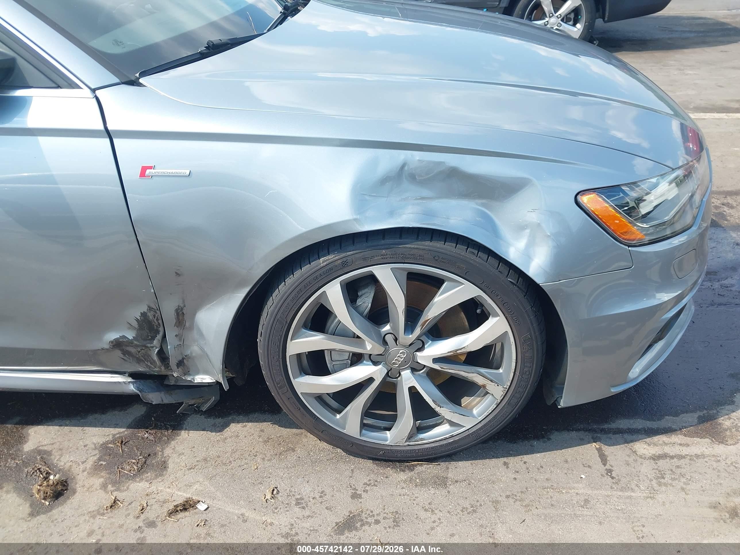 2014 Audi A6 3.0t Premium Plus Silver vin: WAUHGBFC6EN014732