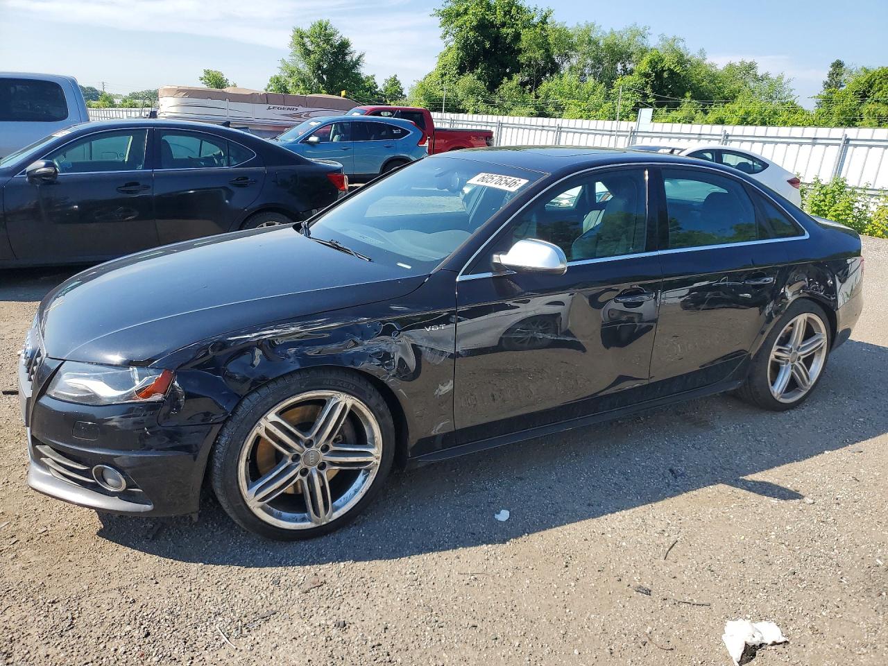 2012 Audi S4 Premium Черный vin: WAUHGCFL2CA118094