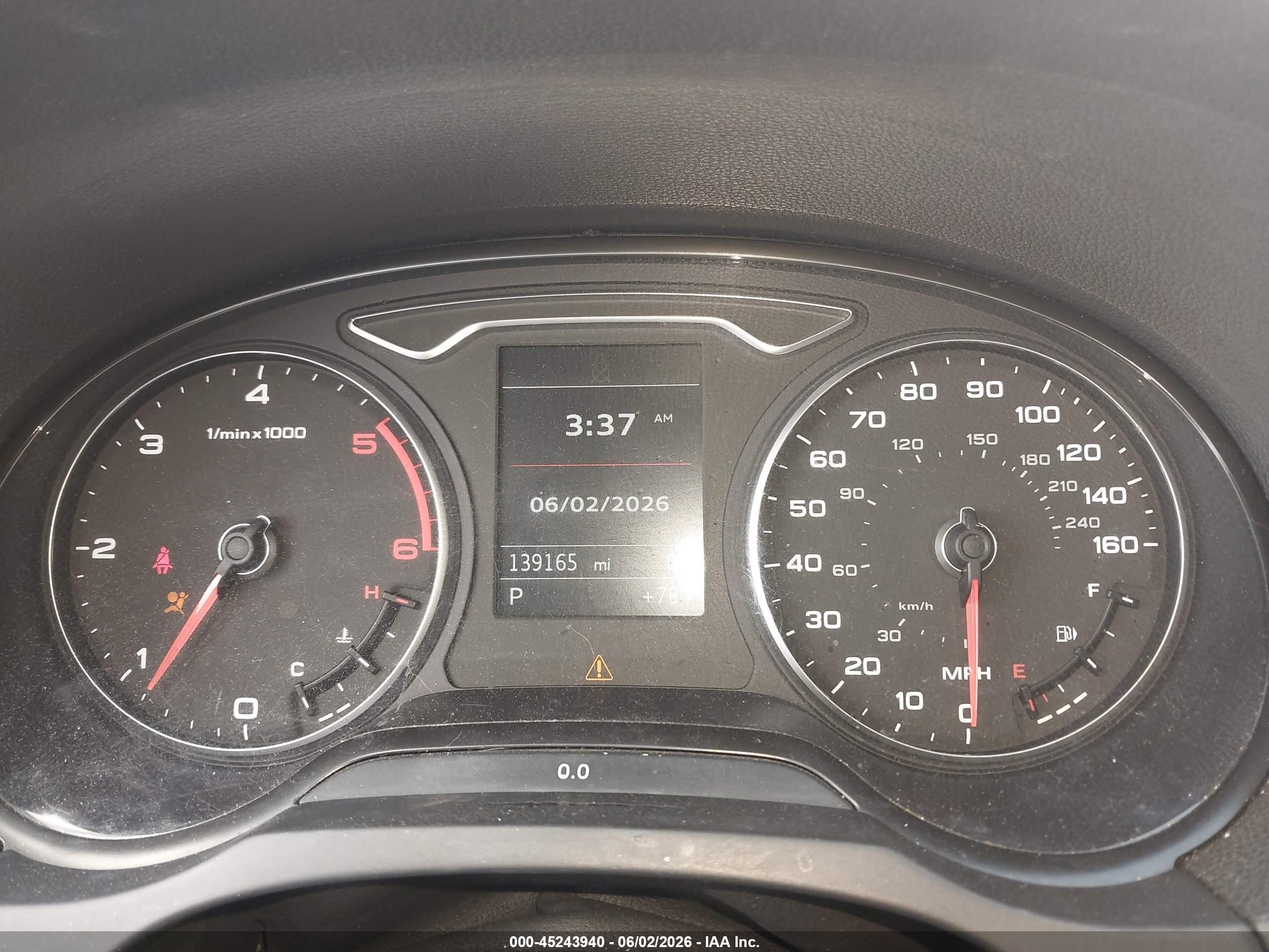 2015 Audi A3 2.0 Tdi Premium Black vin: WAUHJGFF5F1067391