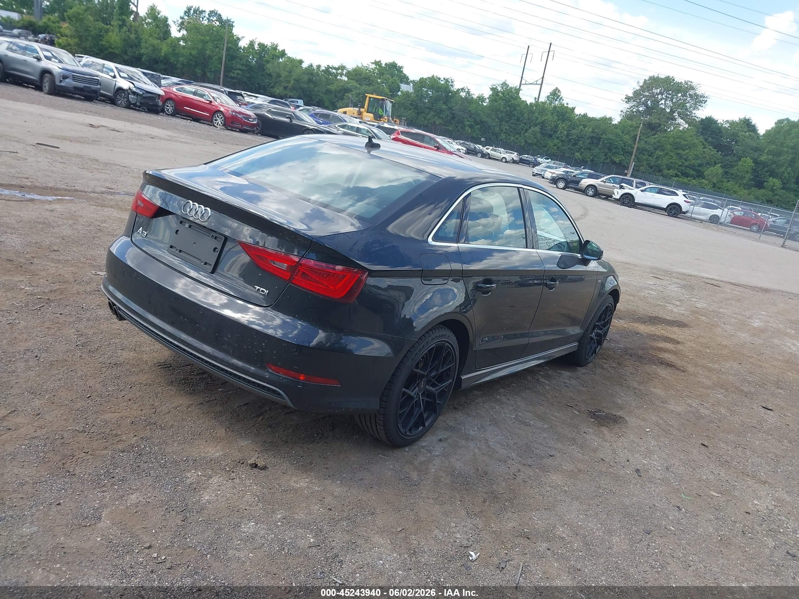 2015 Audi A3 2.0 Tdi Premium Black vin: WAUHJGFF5F1067391