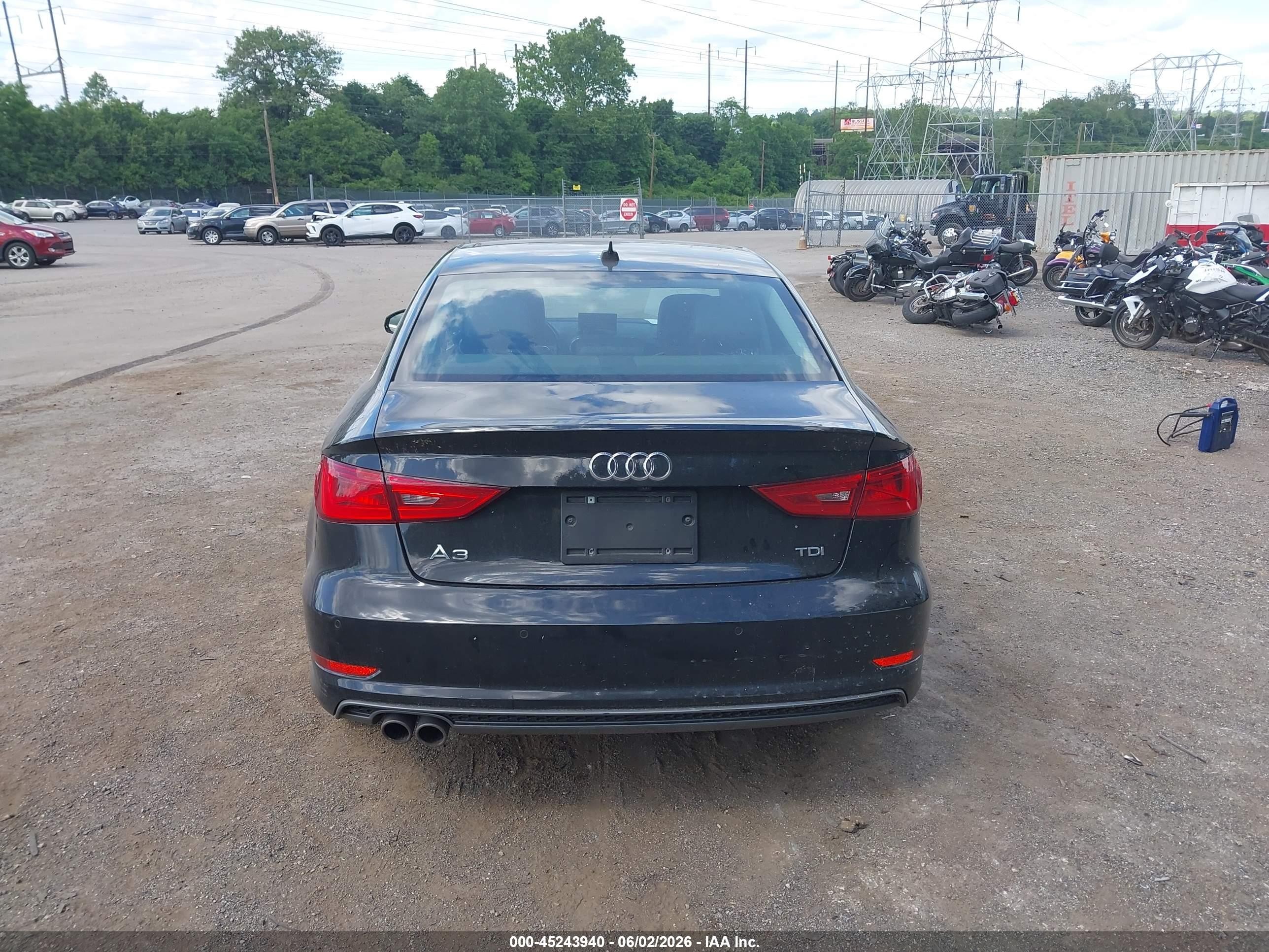 2015 Audi A3 2.0 Tdi Premium Black vin: WAUHJGFF5F1067391