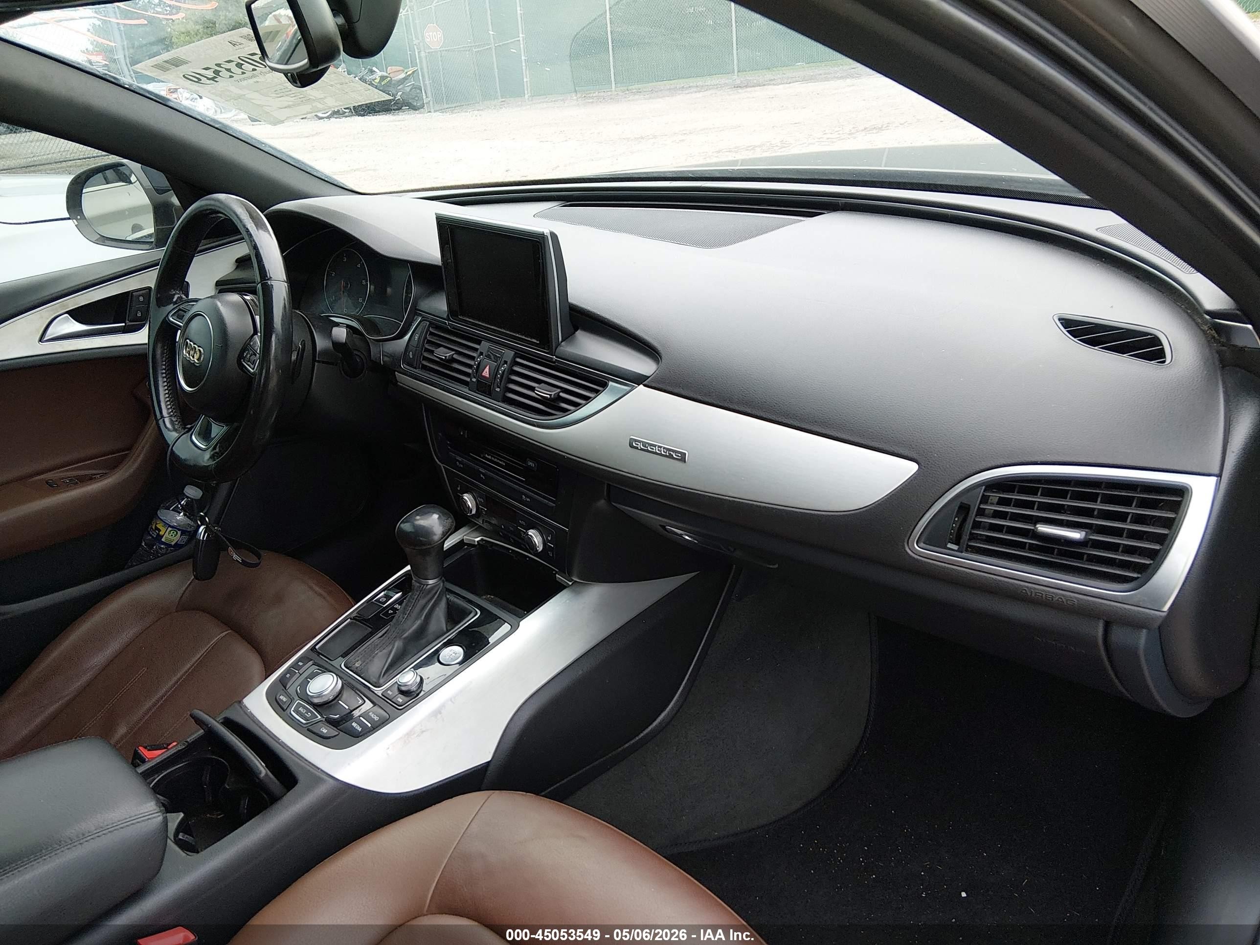 2014 Audi A6 3.0 Tdi Premium Plus Brown vin: WAUHMAFC2EN083467