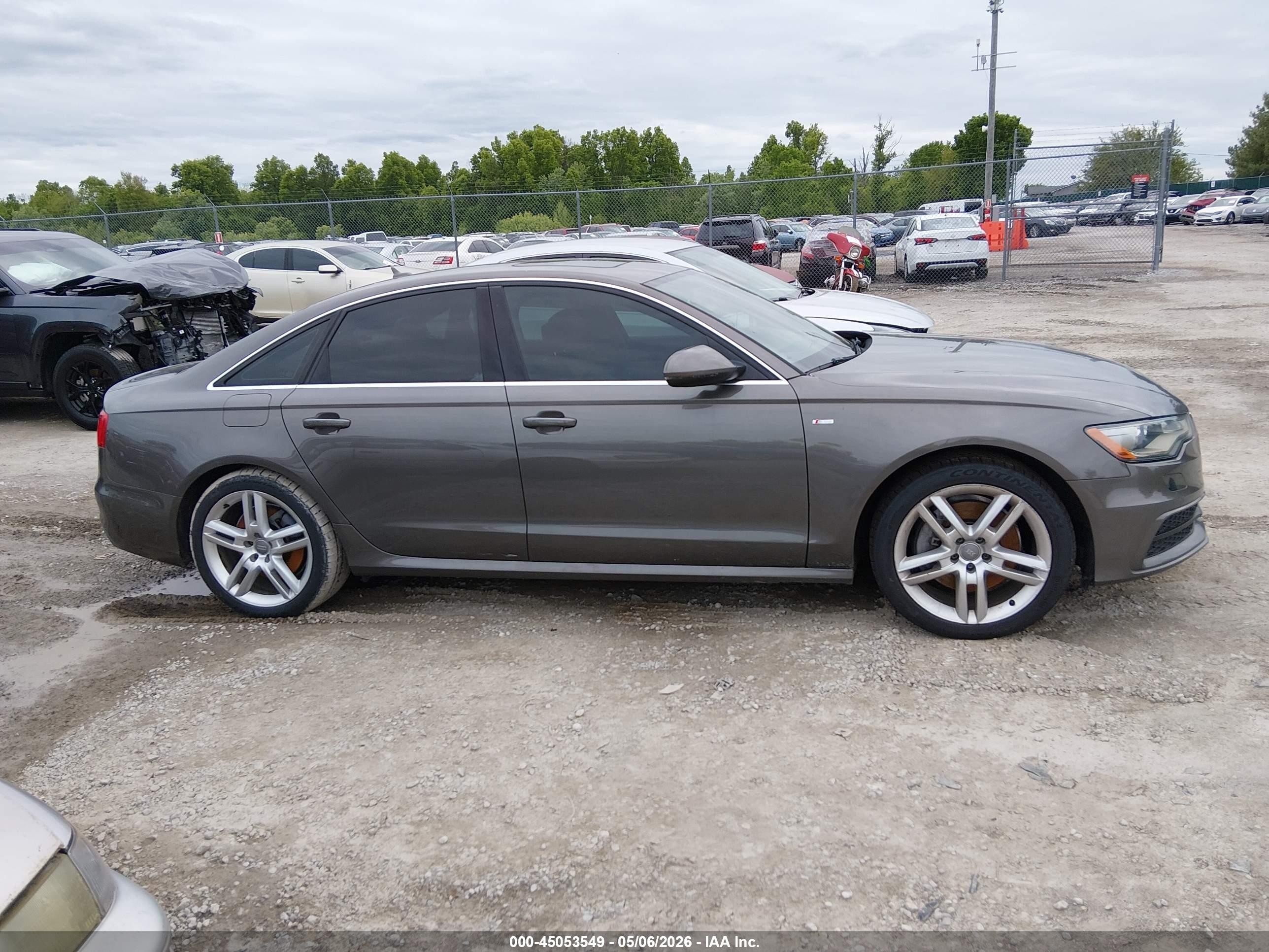 2014 Audi A6 3.0 Tdi Premium Plus Brown vin: WAUHMAFC2EN083467