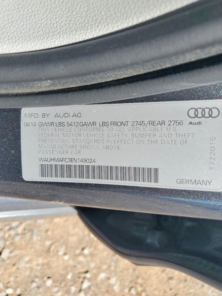 2014 Audi A6 Prestige Gray vin: WAUHMAFC3EN149024