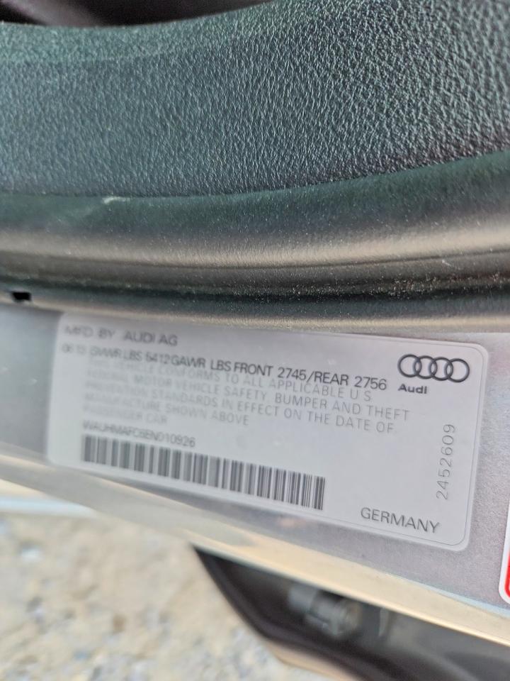 2014 Audi A6 Prestige Silver vin: WAUHMAFC6EN010926