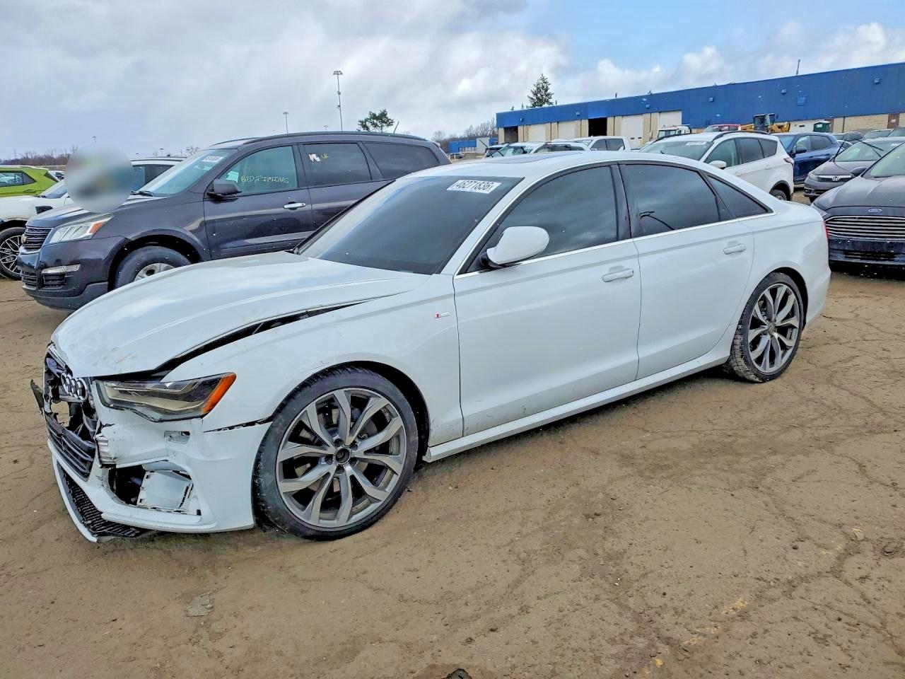 2014 Audi A6 Prestige White vin: WAUHMAFC6EN078840