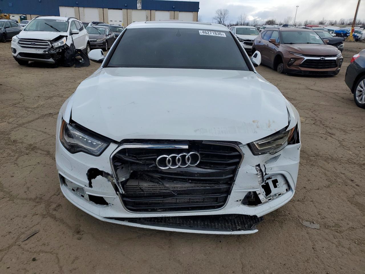 2014 Audi A6 Prestige White vin: WAUHMAFC6EN078840
