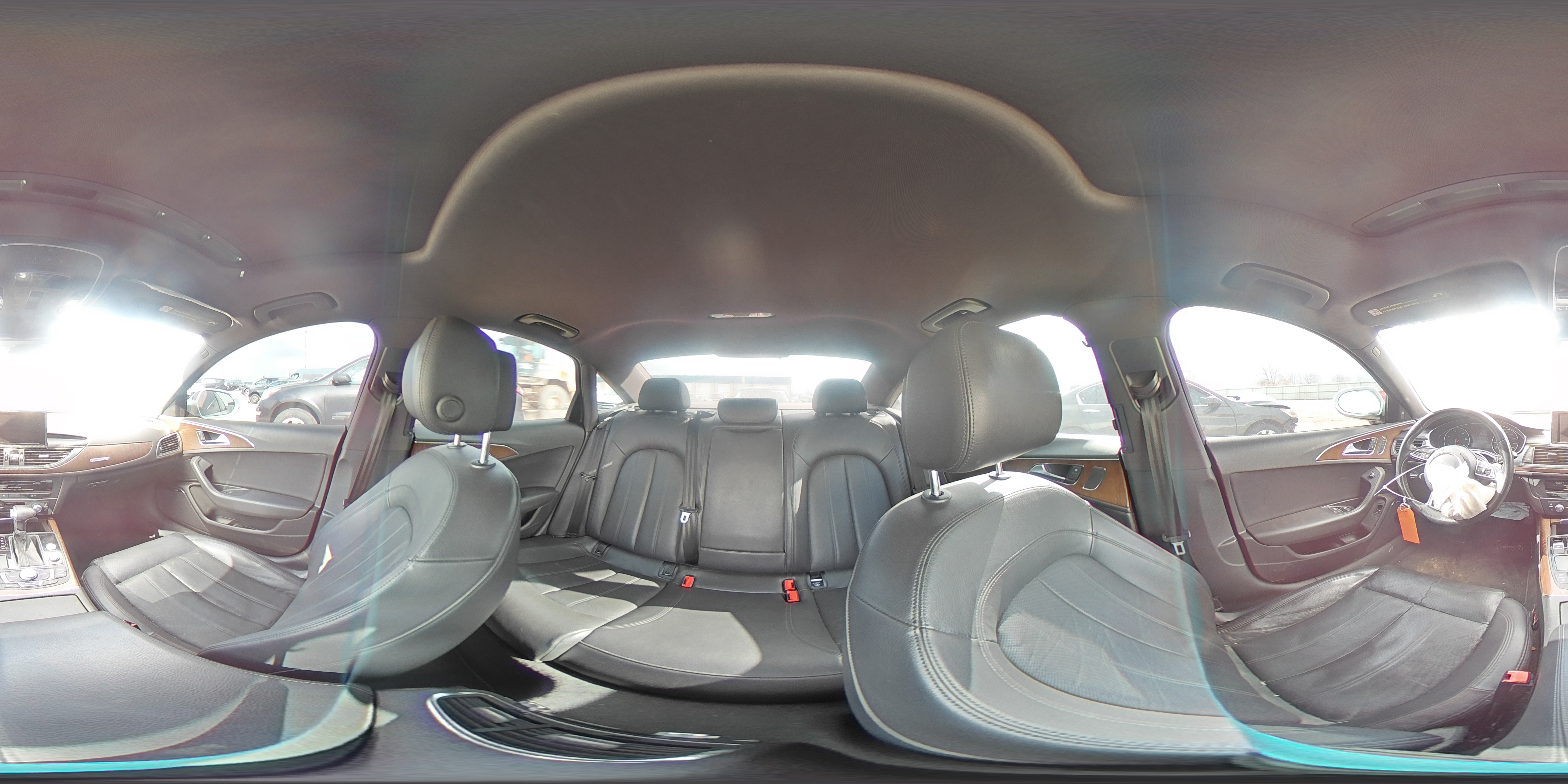 2014 Audi A6 Prestige White vin: WAUHMAFC6EN078840
