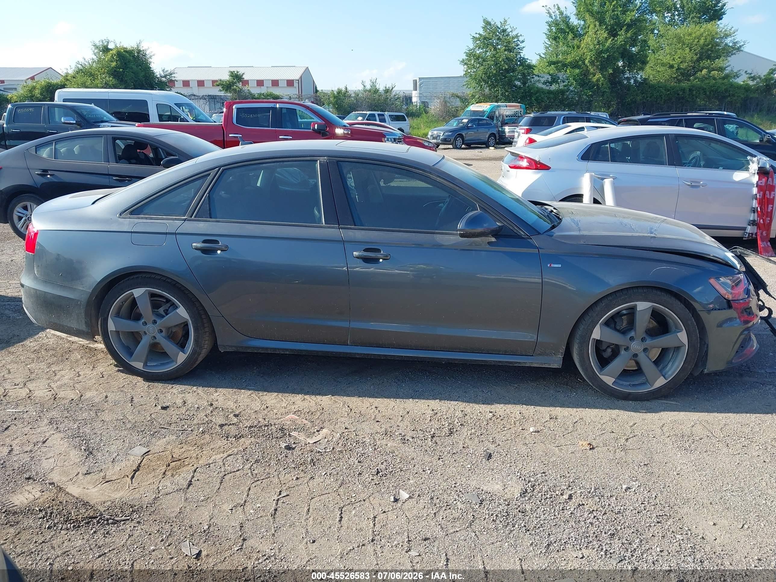 2014 Audi A6 3.0 Tdi Premium Plus Gray vin: WAUHMAFC7EN128239