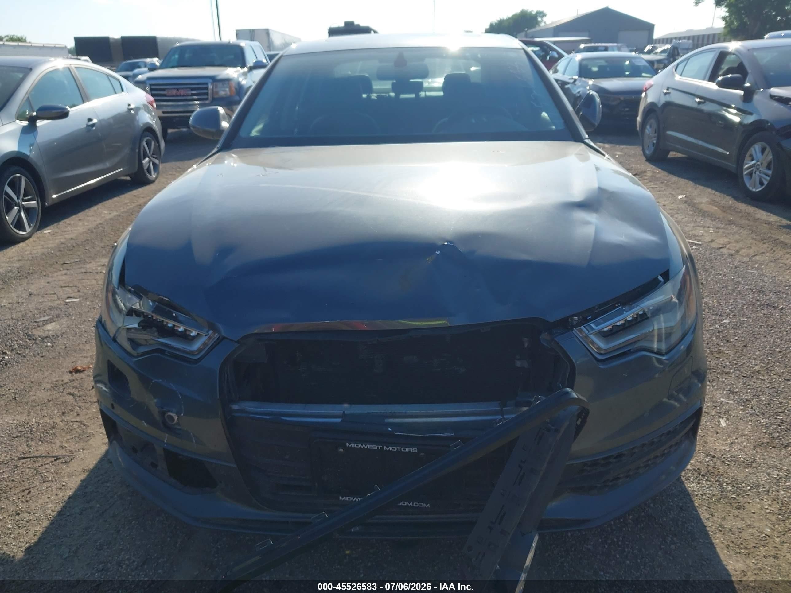 2014 Audi A6 3.0 Tdi Premium Plus Gray vin: WAUHMAFC7EN128239