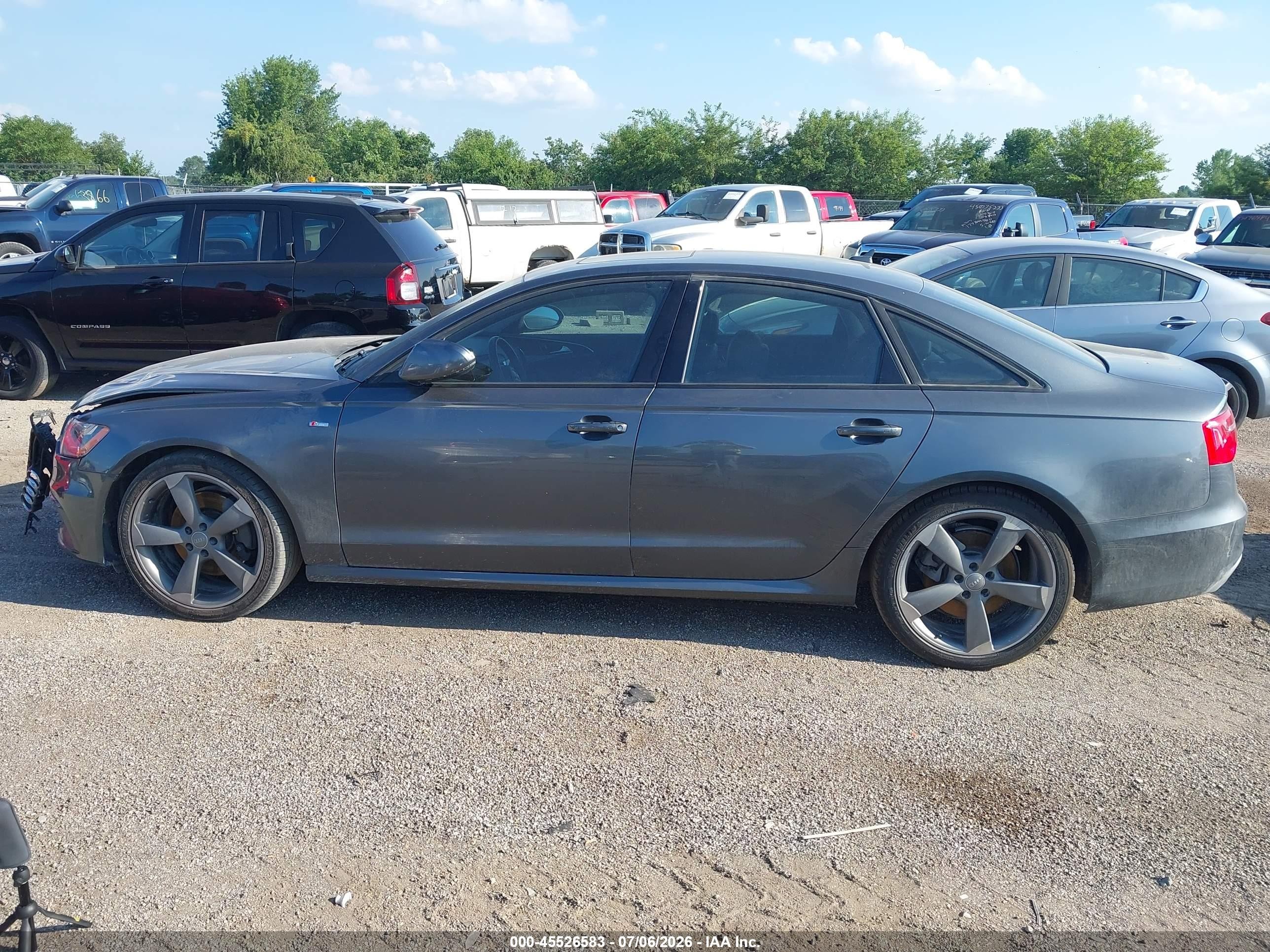 2014 Audi A6 3.0 Tdi Premium Plus Gray vin: WAUHMAFC7EN128239