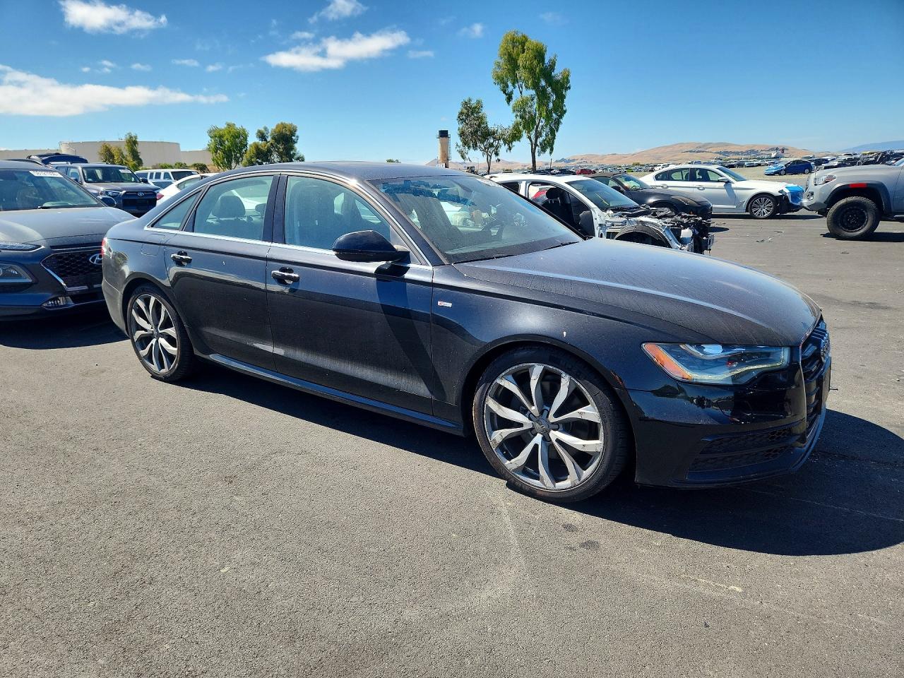 2014 Audi A6 Prestige Black vin: WAUHMAFC9EN016834
